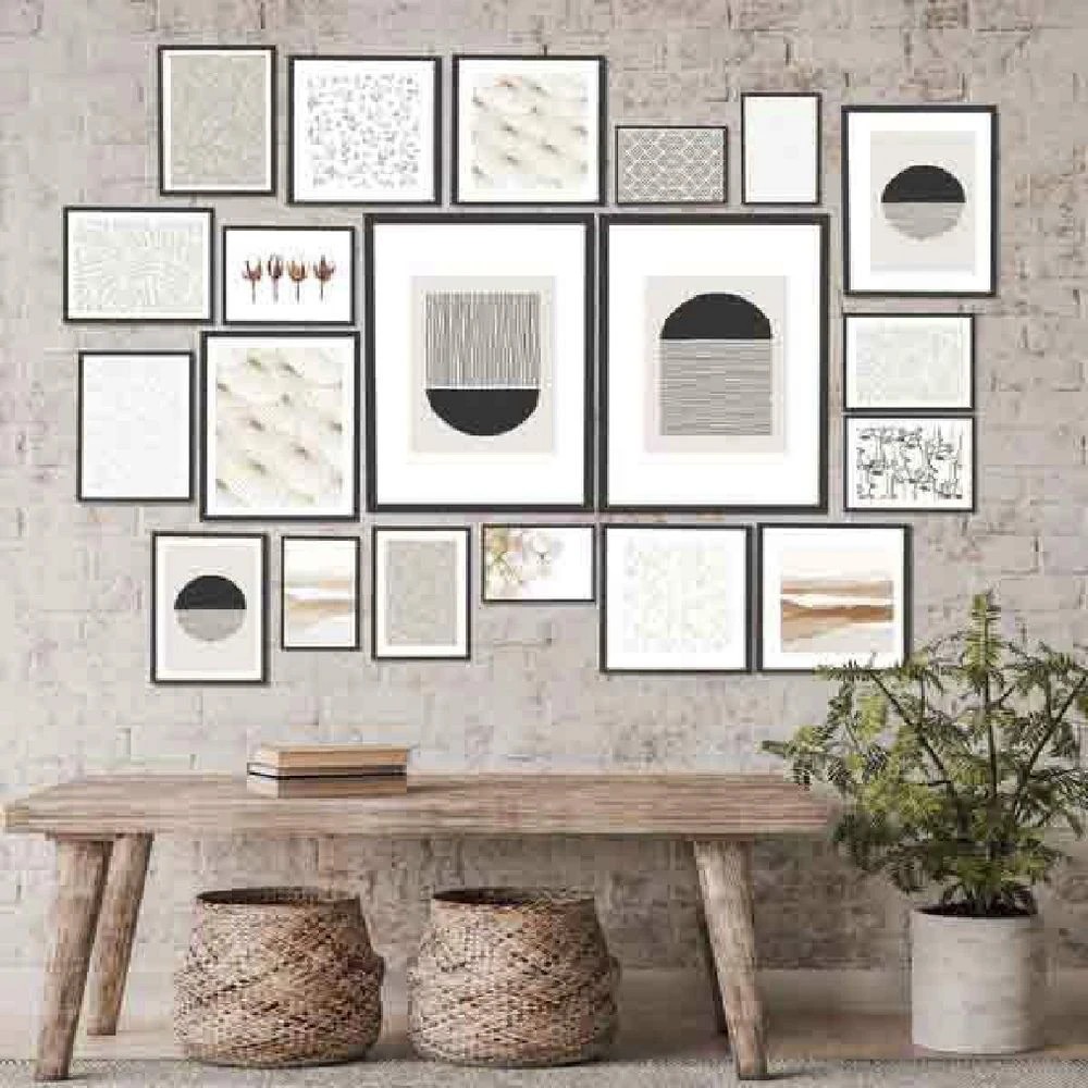 2 Cooper & Co Instant Gallery Wall Frame Set 20 Piece Black, 2 of 4