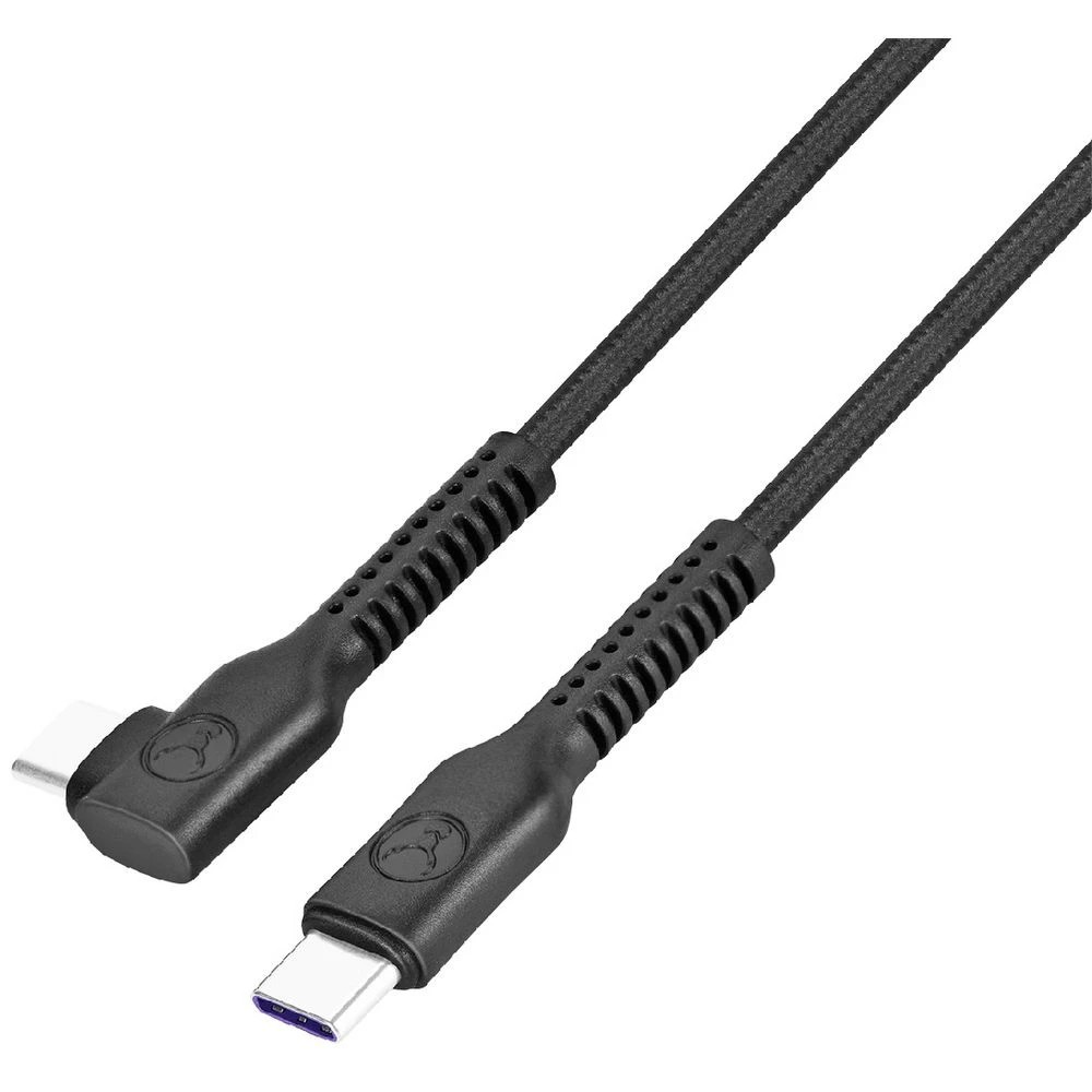 3 Bonelk Long-life Easy Grip USB-C Right Angle Cable 100W 3m Bk, 3 of 8