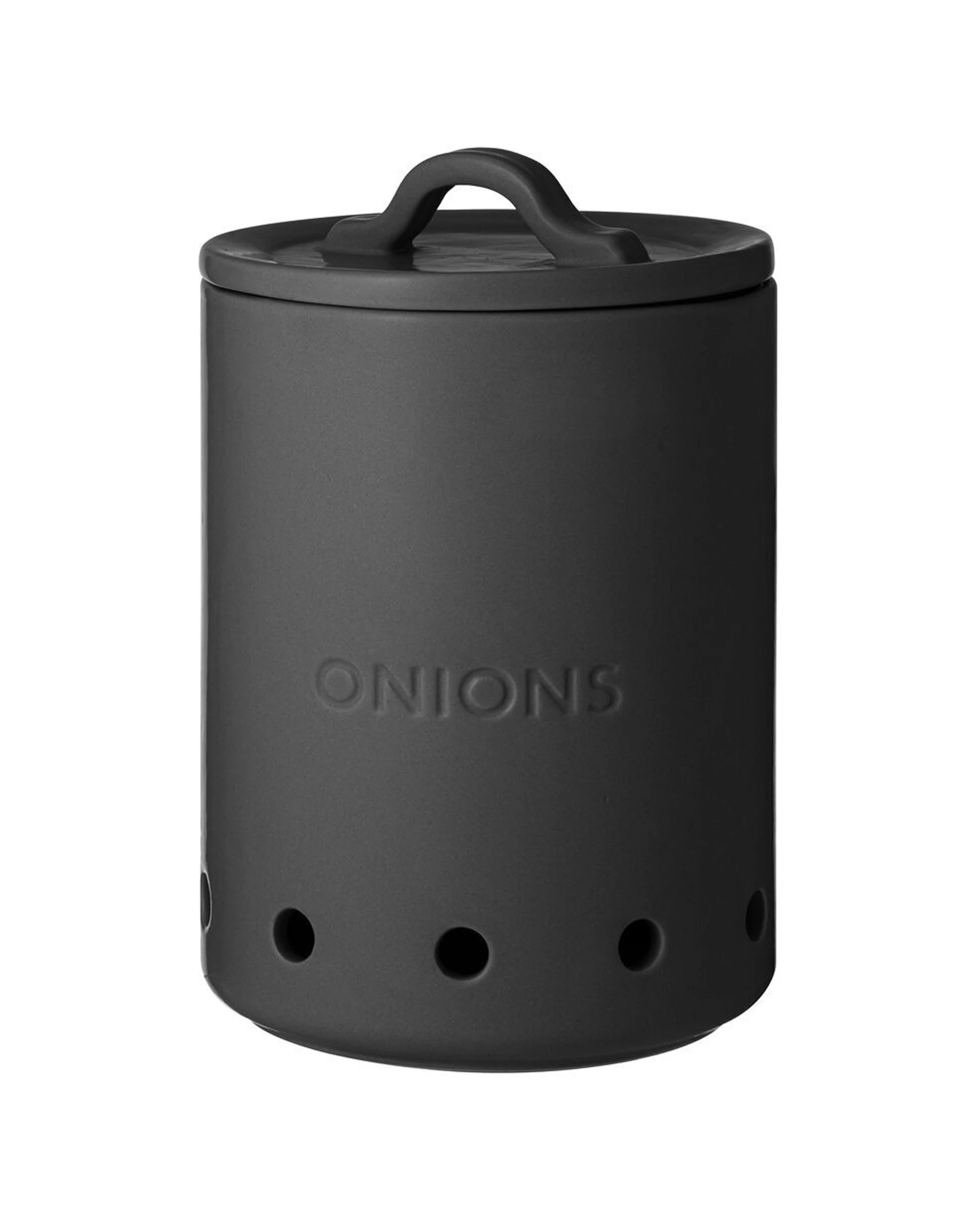 2 Ladelle 2pc Essentials Onion Garlic Vault Food Saver Combo Set With Ventilation Holes - Charcoal, 2 of 3