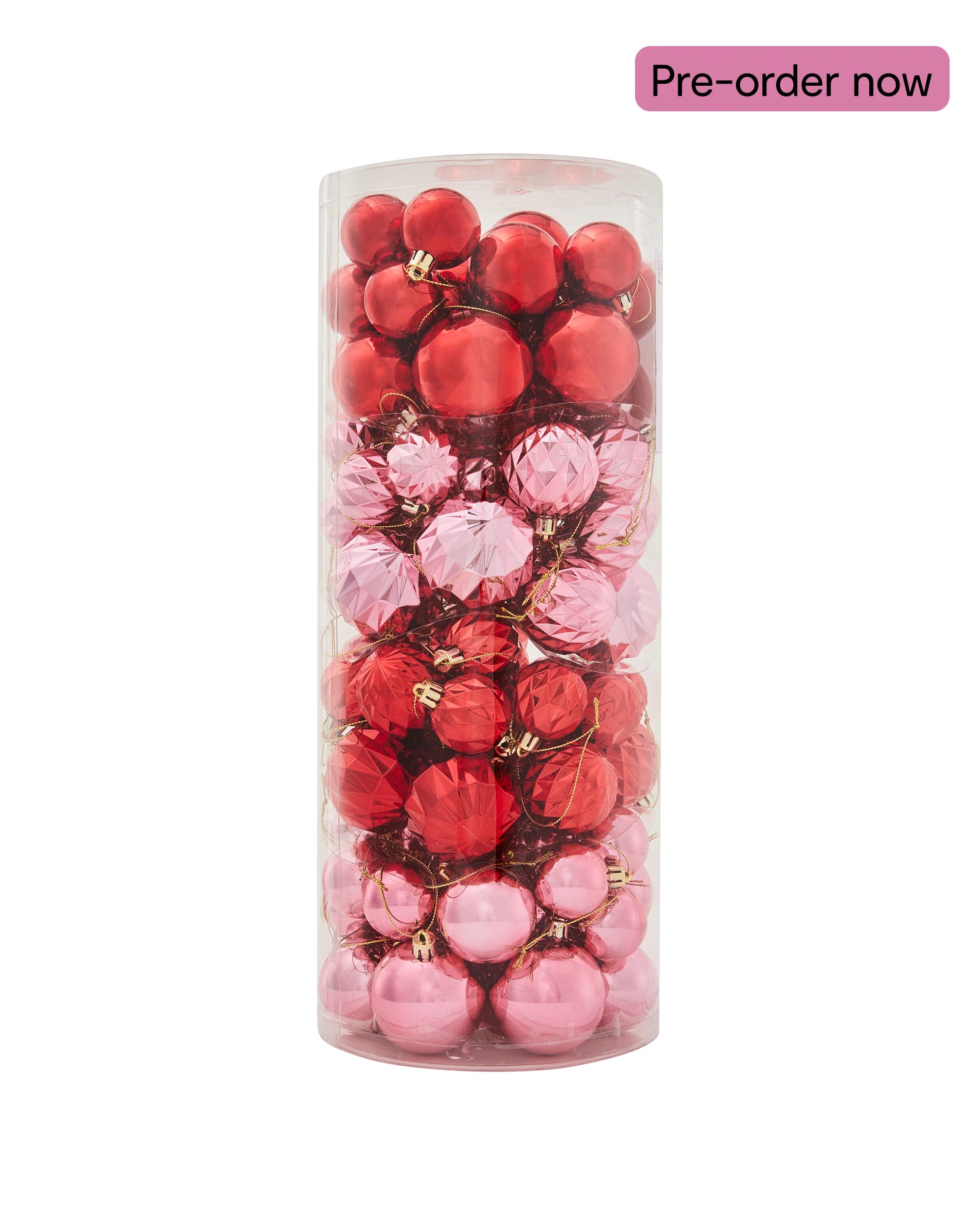 1 100 Pack Pink Candy Baubles, 1 of 7