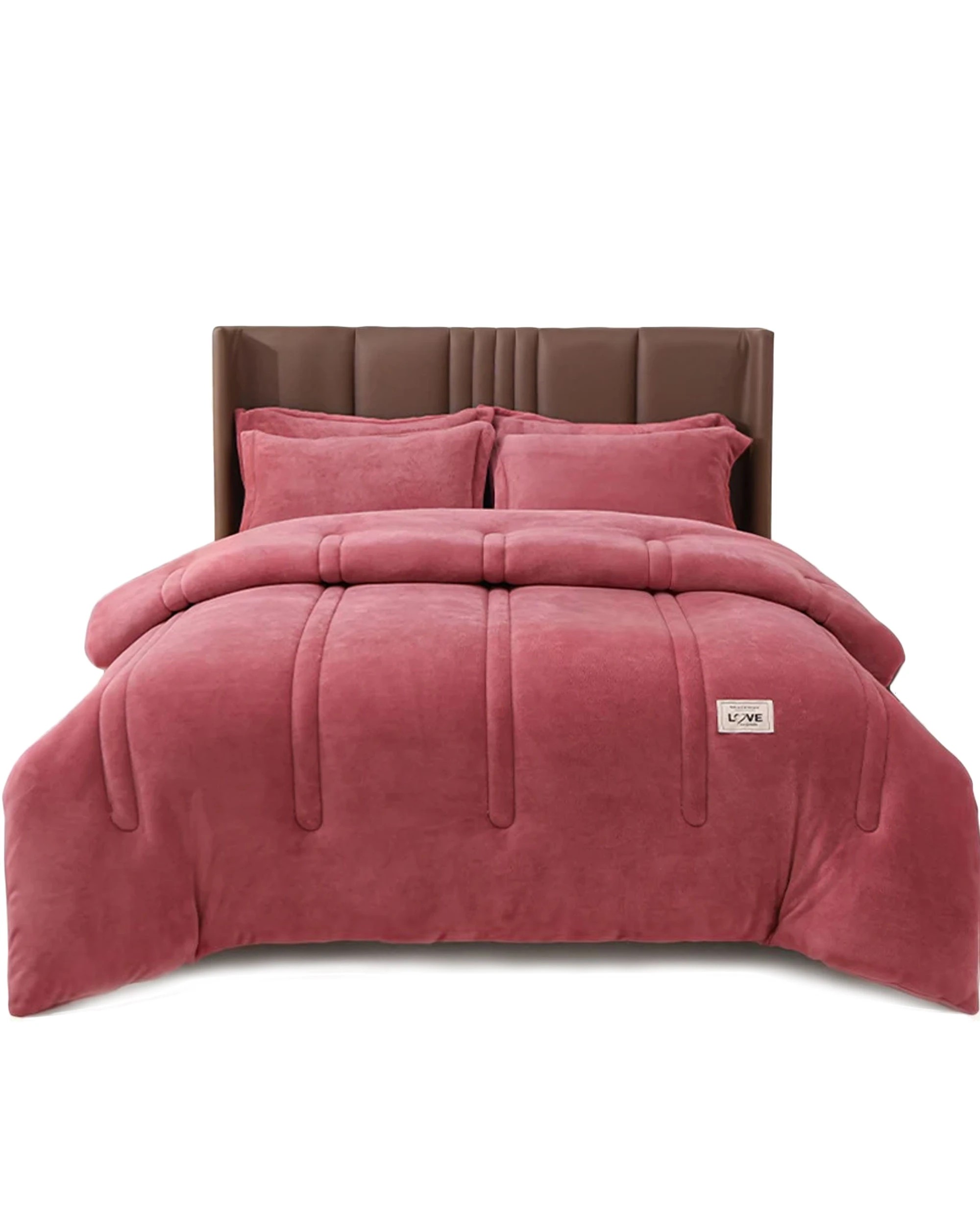 1 Cotton More Large Warm Soft Plush Blanket Comforter 200x230cm - Pink, 1 of 1