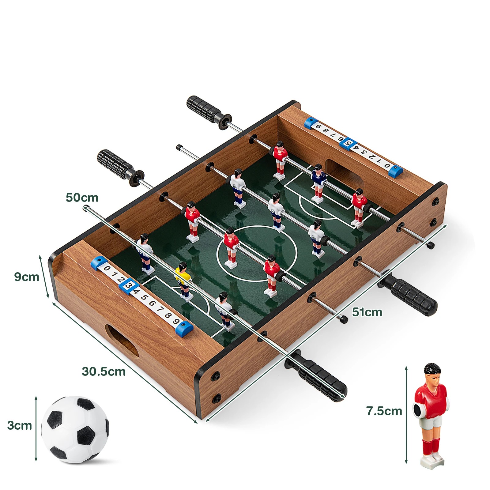2 Costway Tabletop Foosball Table Soccer Gaming Desk Indoor Shoot Game, 2 of 2