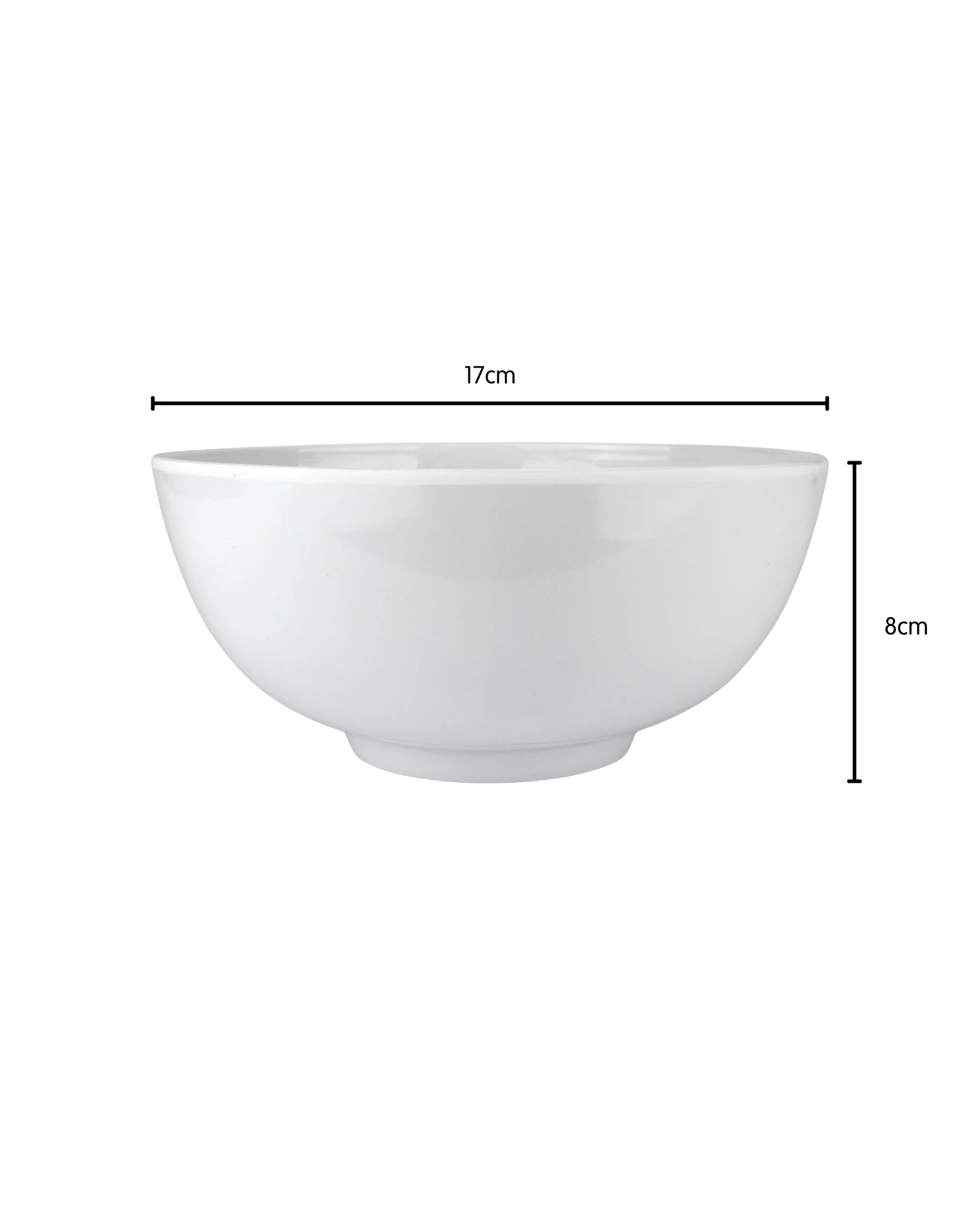 2 Spice Kitchen Round Melamine Noodle Bowl 17cm - White, 2 of 2