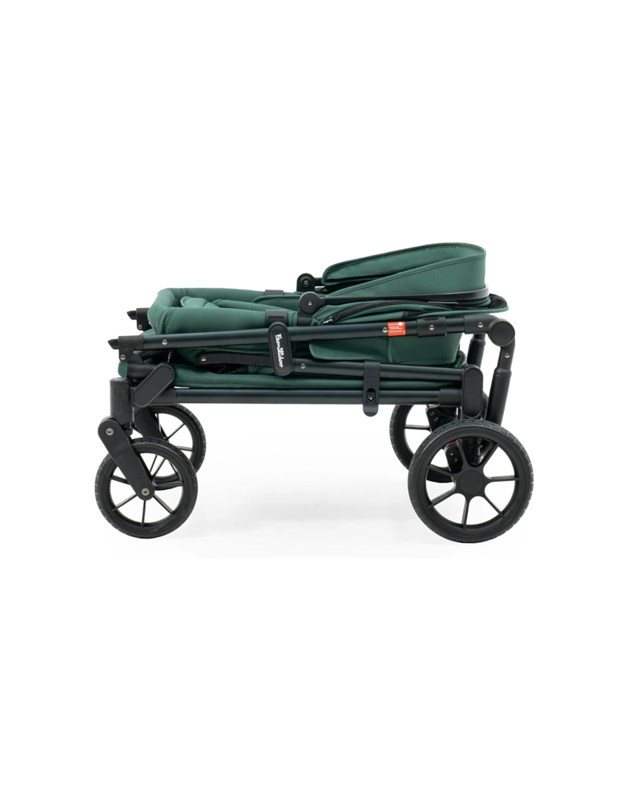 5 Playette Familidoo Q1 2.0 Wagon Stroller Emerald - Green, 5 of 7