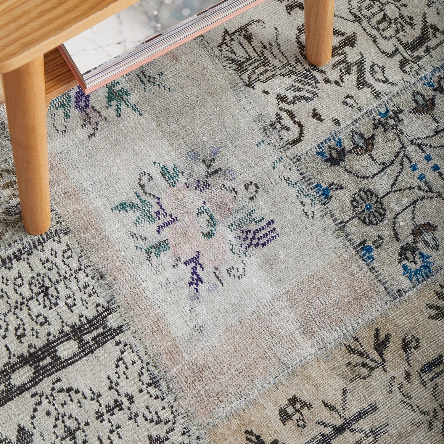 7 Common Ground Rugs Bazaar 189 300x80cm - Medium Runner Rug - Grey, 7 of 9