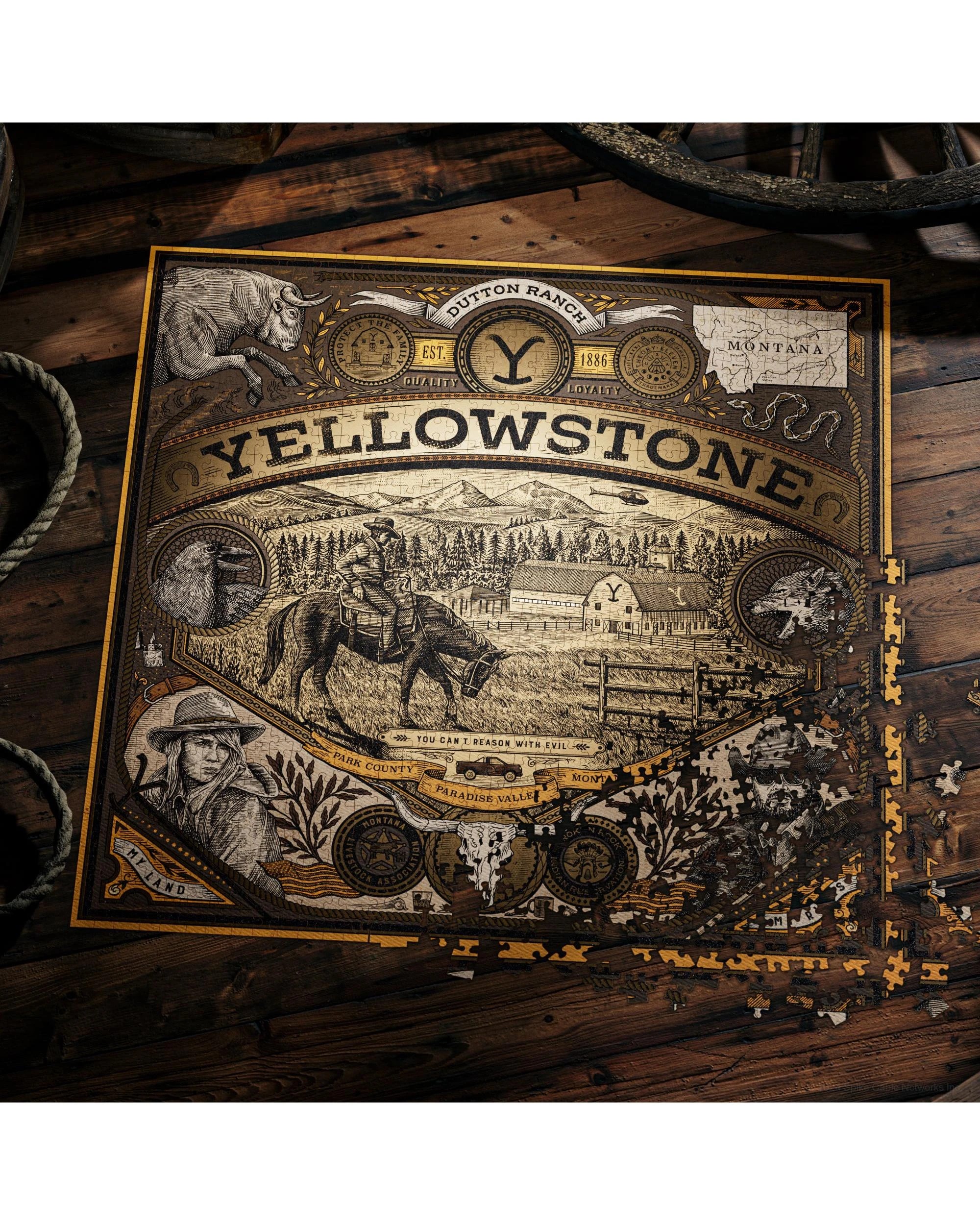 2 theory11 Yellowstone 1000 Piece Jigsaw Puzzle, 2 of 9