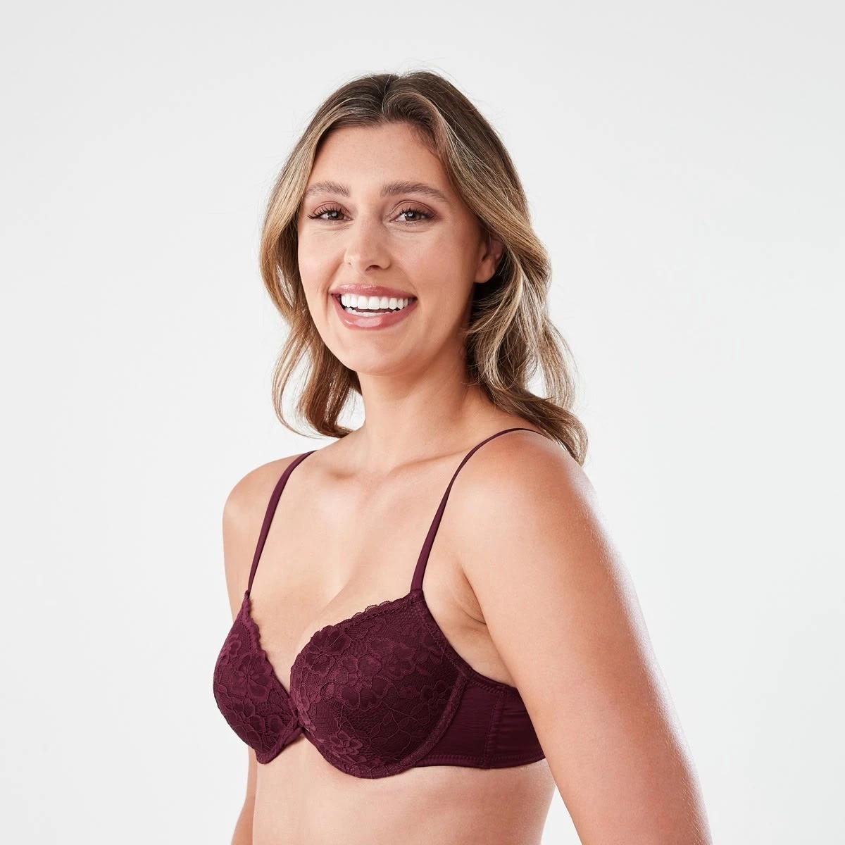 2 Co-ordinated Lace & Satin Push-Up Bra Windsor Wn, 2 of 8