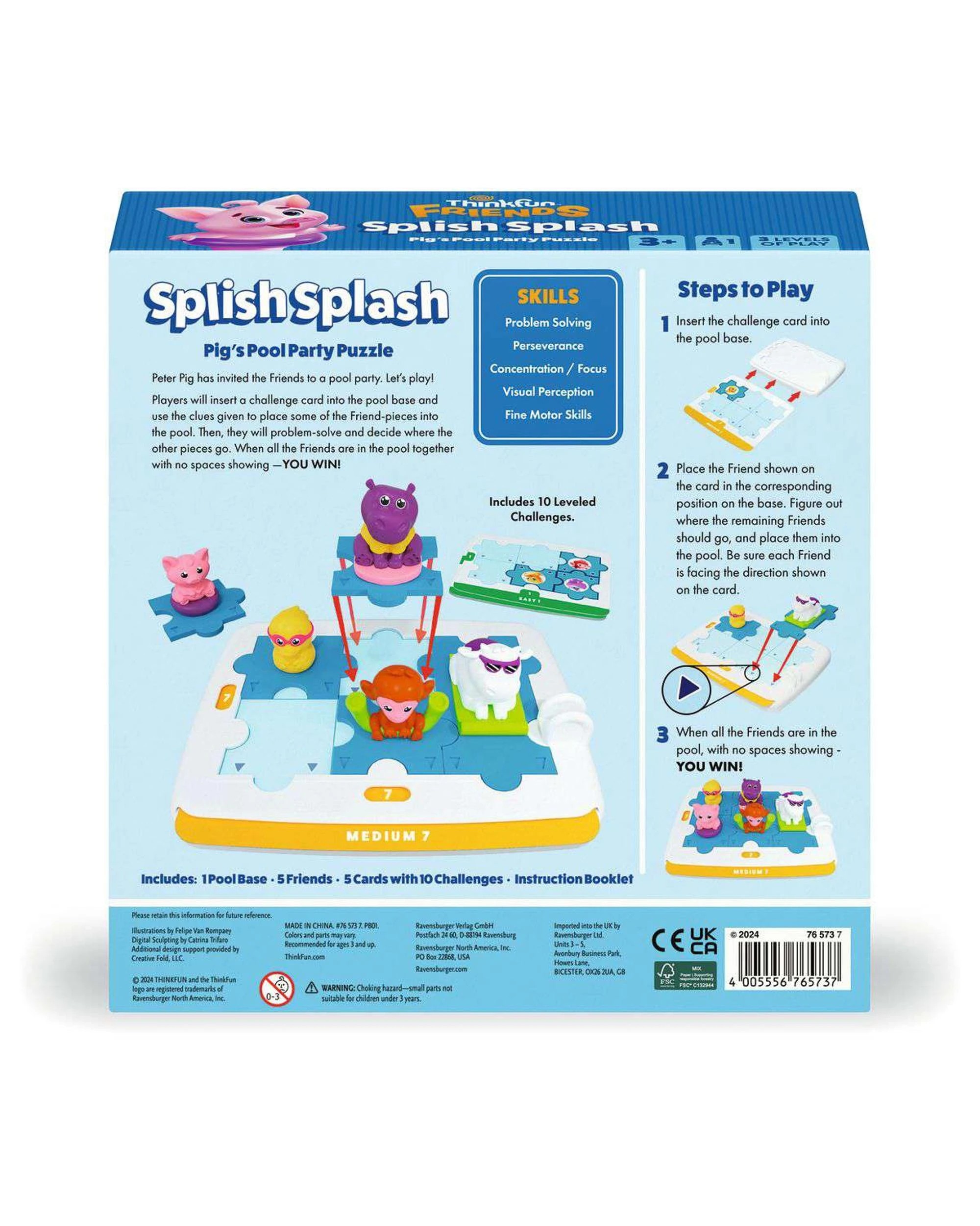 4 ThinkFun Friends: Splish Splash Puzzle Game, 4 of 4