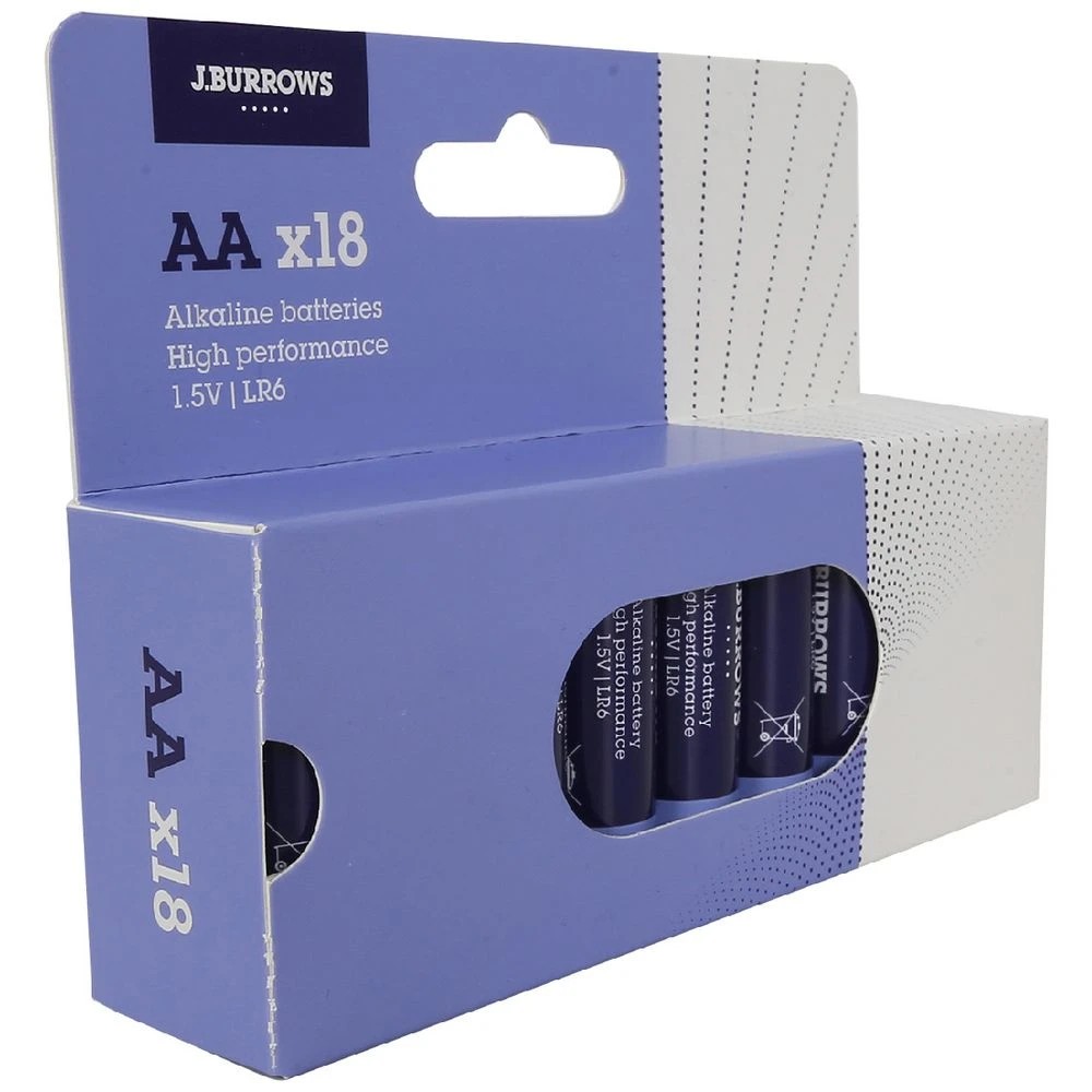 3 J.Burrows AA Batteries 18 Pack, 3 of 6