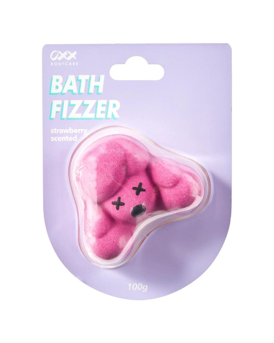 1 OXX Bodycare Bath Fizzer 100g - Strawberry Scented, 1 of 5