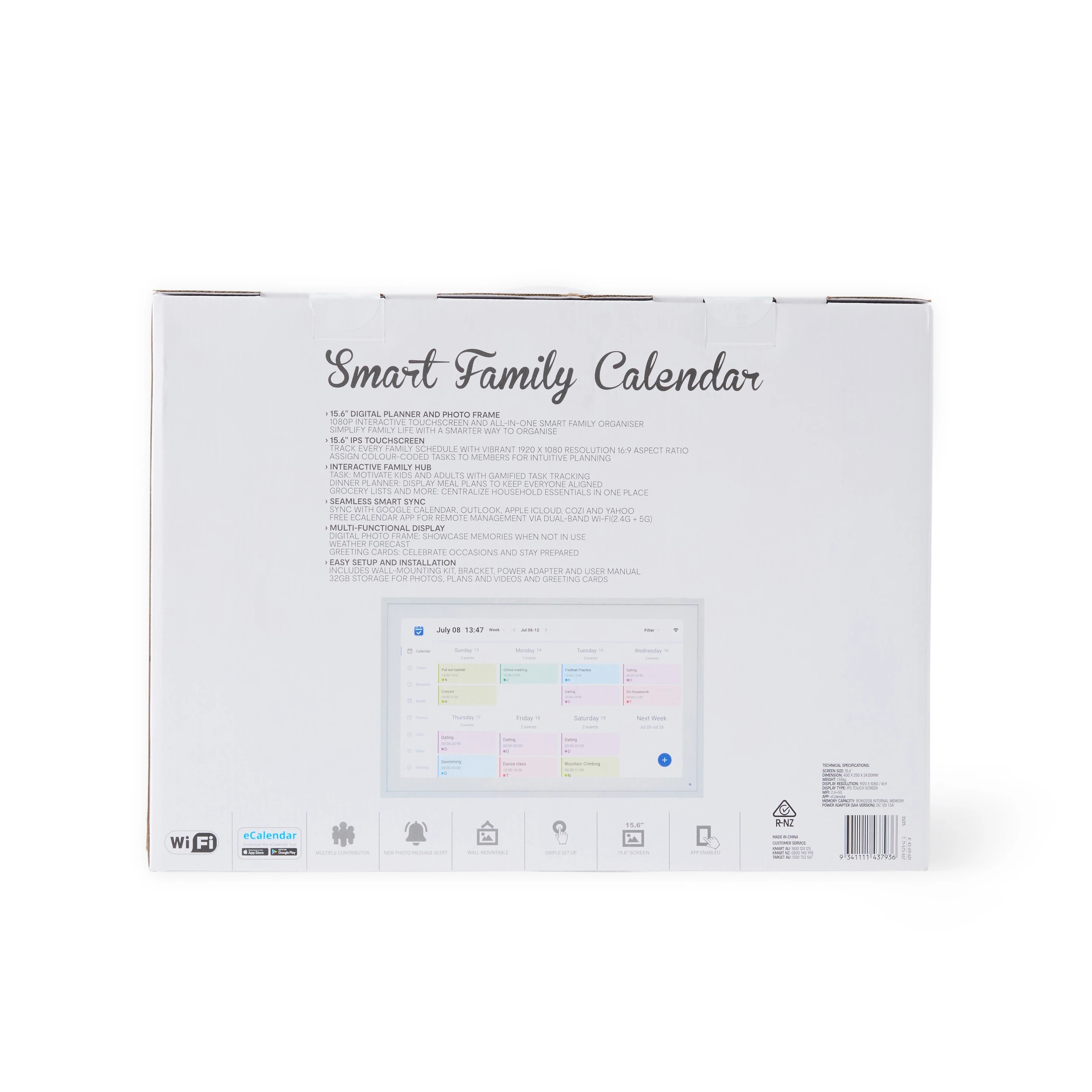 3 15.6in. Digital Family Calendar, 3 of 6