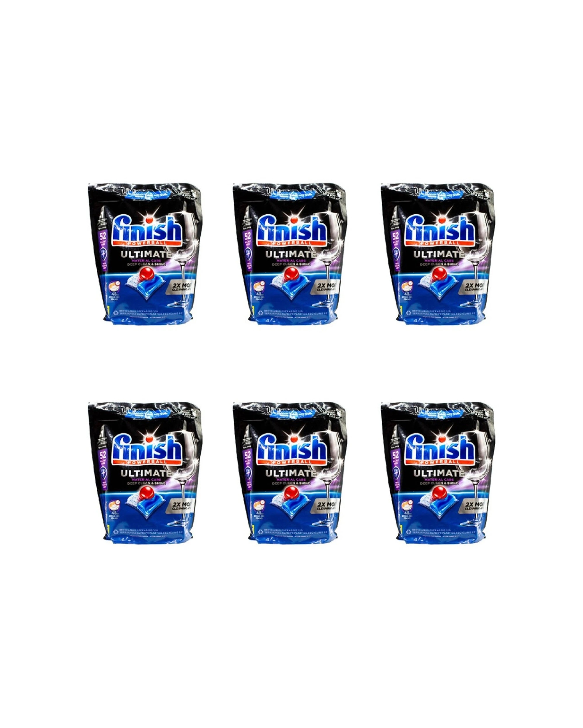 1 Finish Powerball Dishwasher Tablets All In 1 Ultimate 6 X 52 Pack 312Pc, 1 of 3