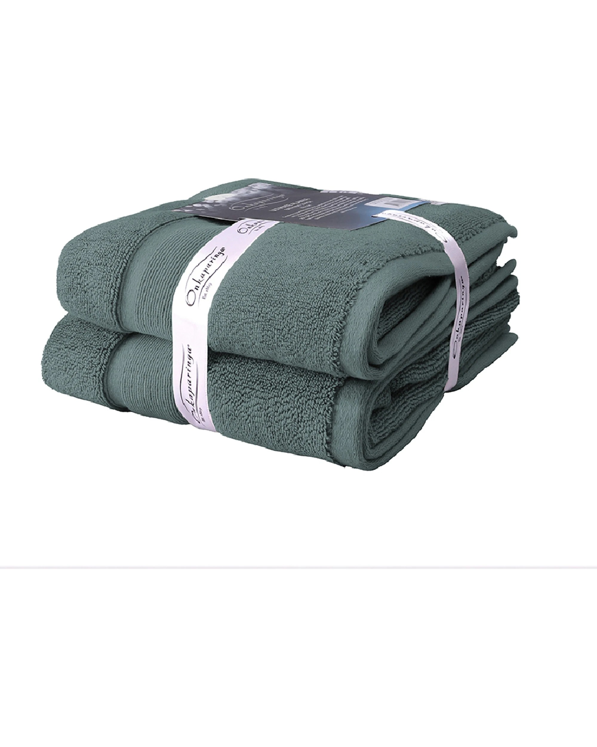 2 2PK Ultimate Alanya Bath Mat/Towel 850Gsm Slate - Grey, 2 of 3