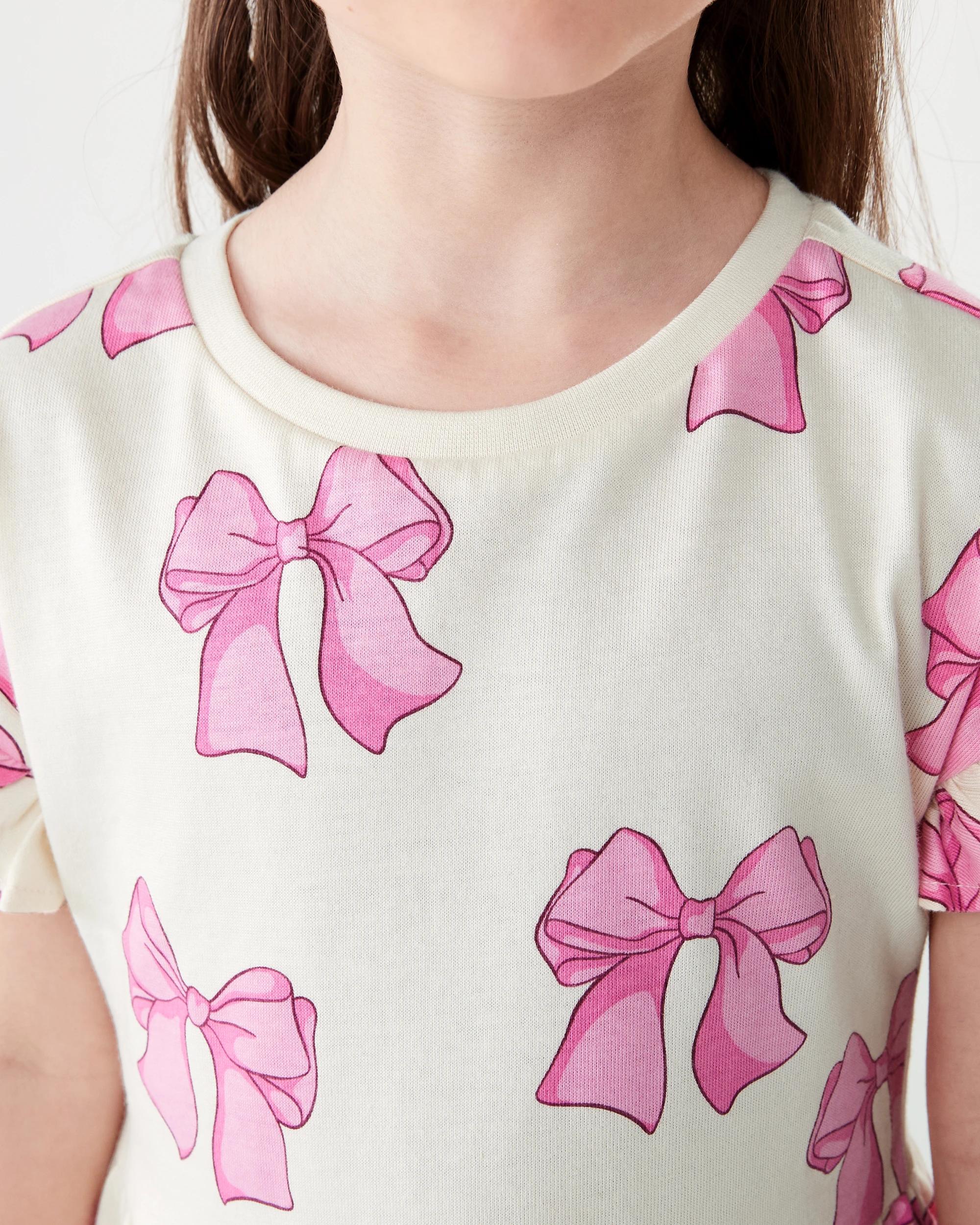 4 Jersey Dress Beige Bows, 4 of 10