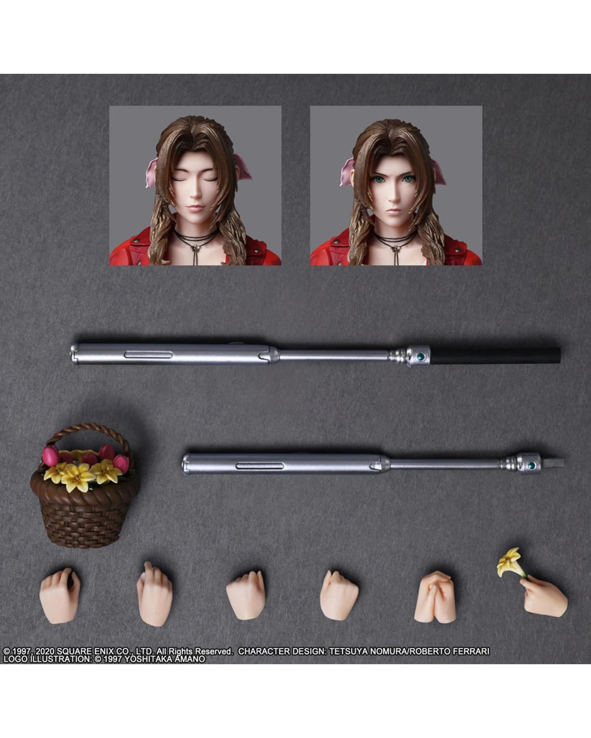 9 Final Fantasy VII Rebirth Play Arts Kai Aerith Gainsborough Figure, 9 of 9