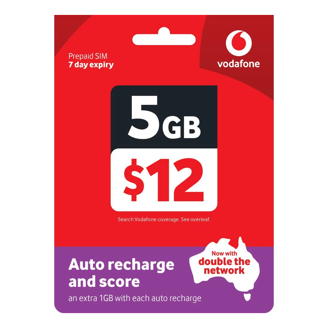 1 Vodafone $12 Prepaid Eco-SIM, 1 of 2