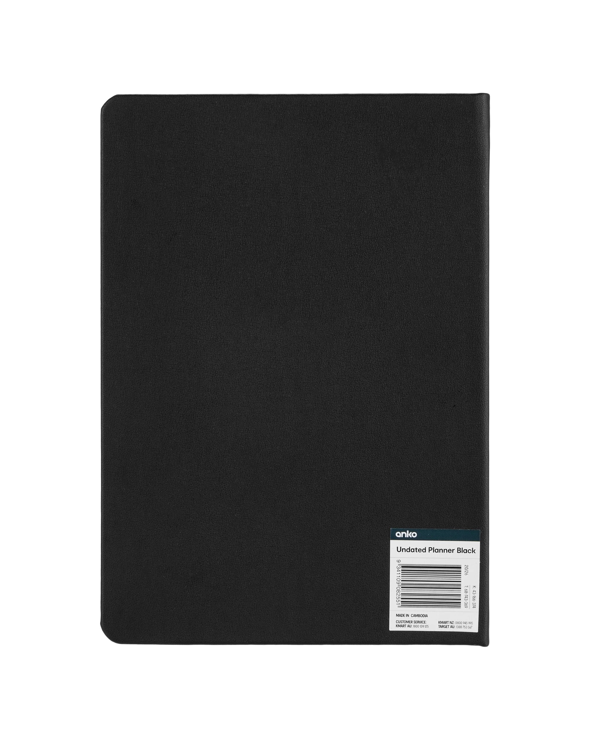 5 Undated Planner Black 80gsm 160 Pages, 5 of 5