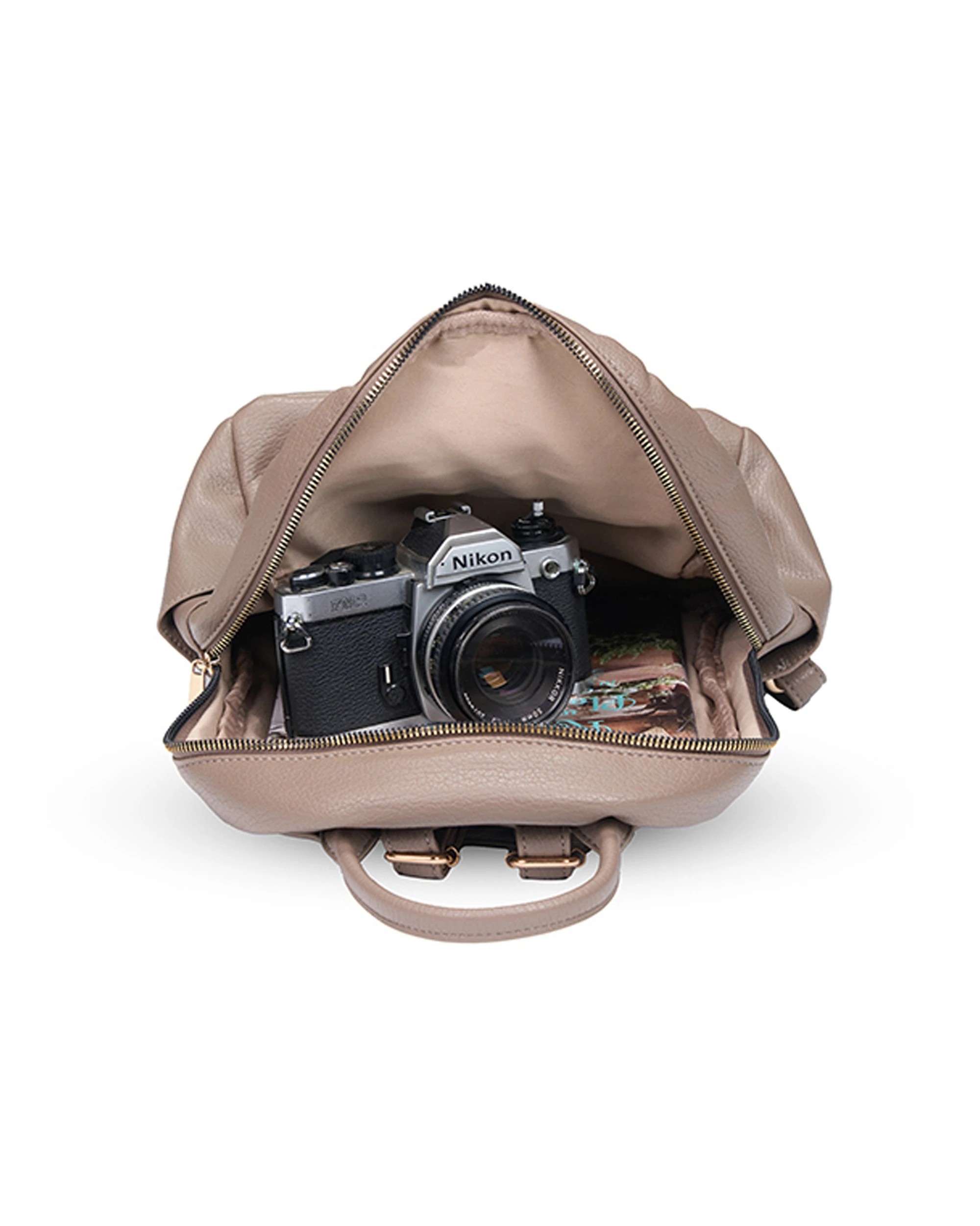 3 Tosca Casual Outdoor Travel Compact Backpack - Beige, 3 of 3
