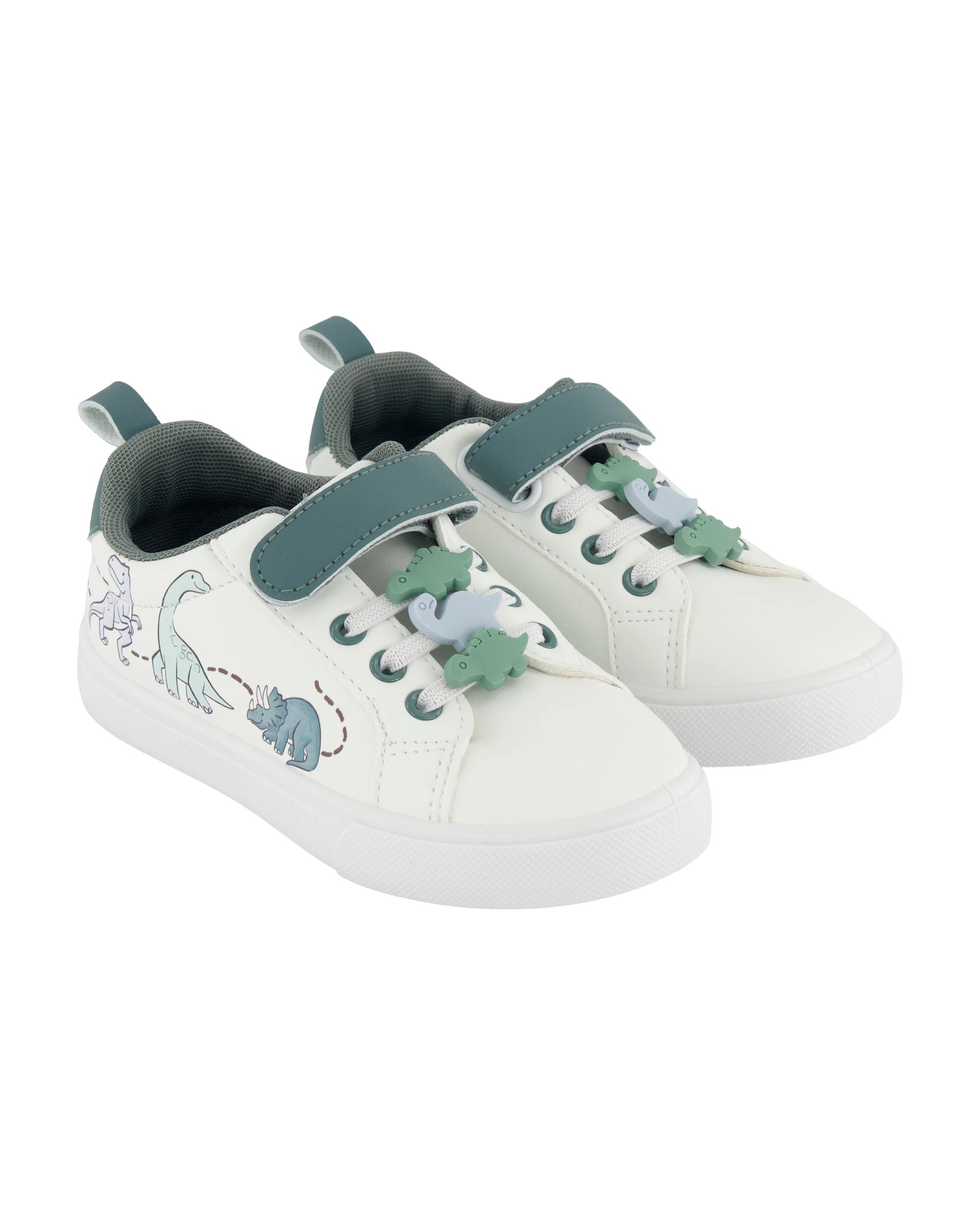 4 Junior Casual Shoes Green Dino, 4 of 5