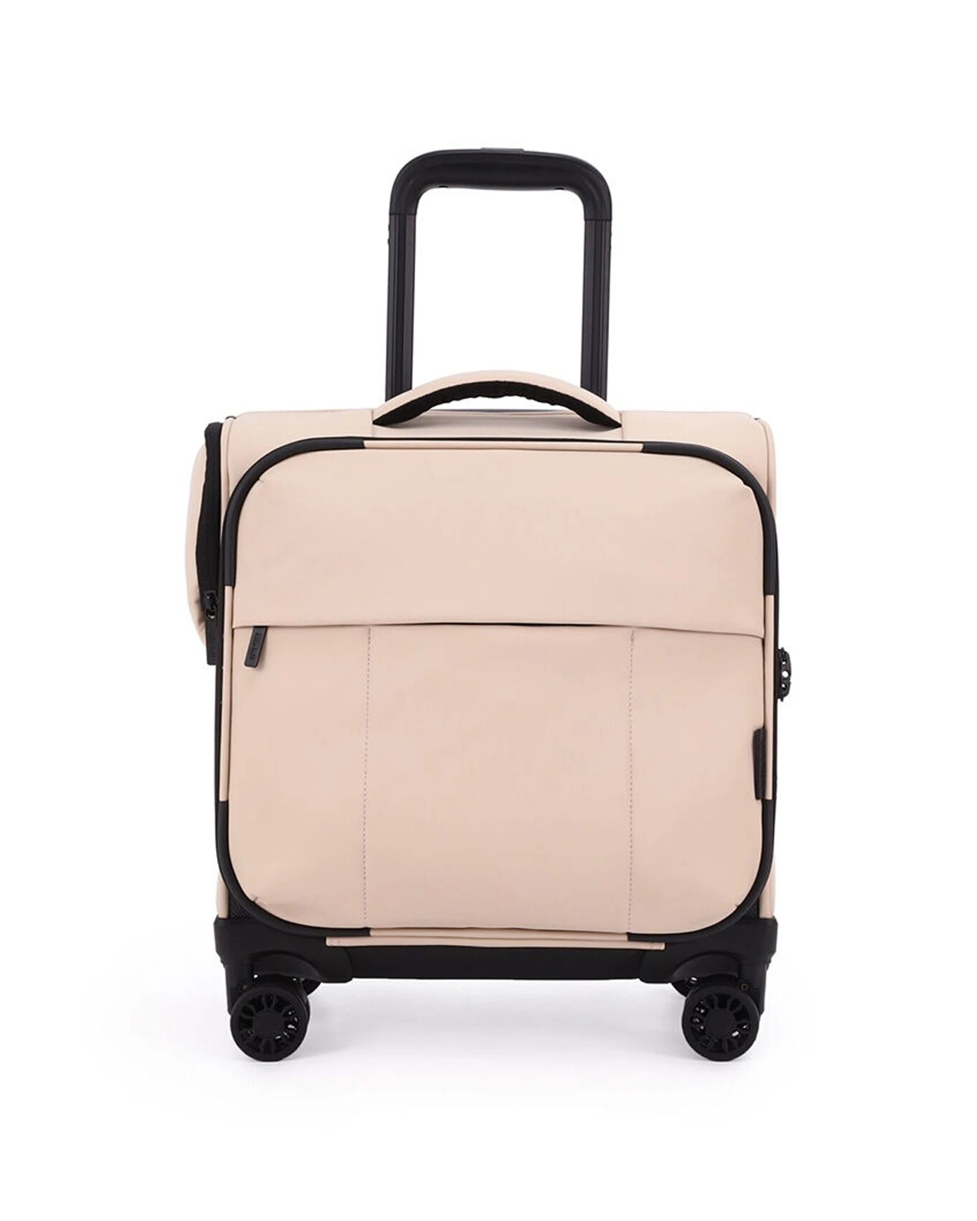 1 Kate Hill Willow Travel Luggage Mini Carry-On Bag Suitcase Lightweight - Beige, 1 of 8