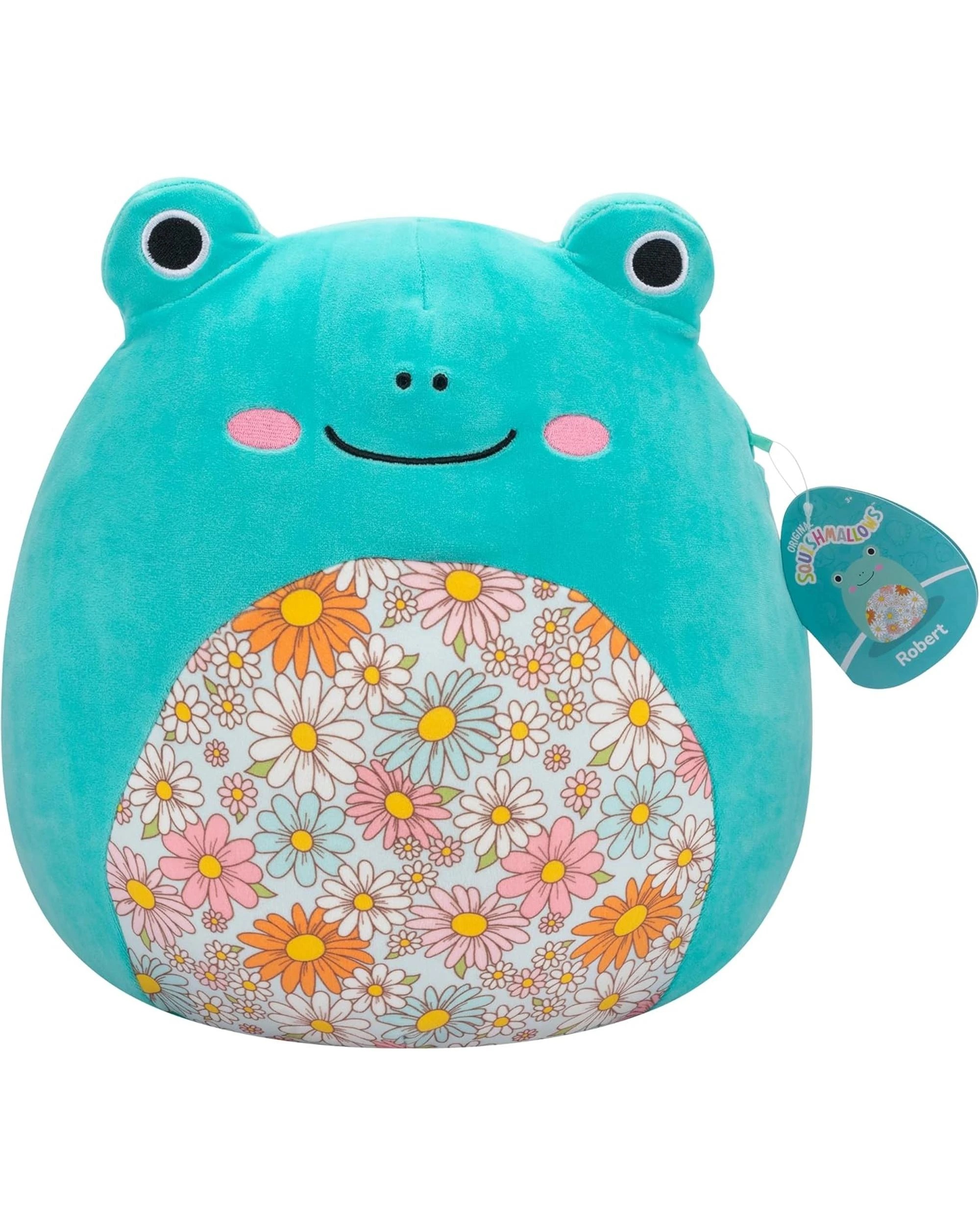 7 Squishmallows Robert the Frog with Floral Belly 7.5 inch Plush, 7 of 7