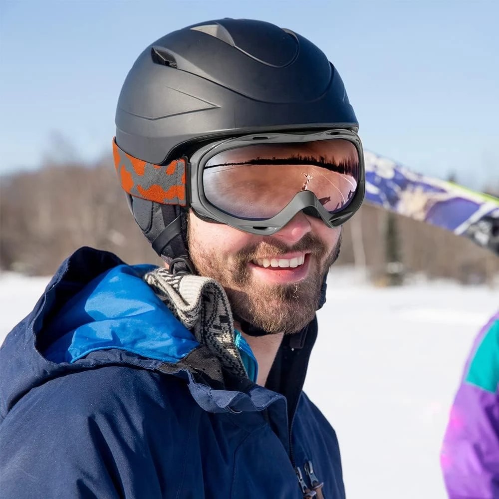 7 OutdoorMaster Adult Youth OTG Anti-Fog UV400 Goggles for Ski Snowboard - Purple, 7 of 9