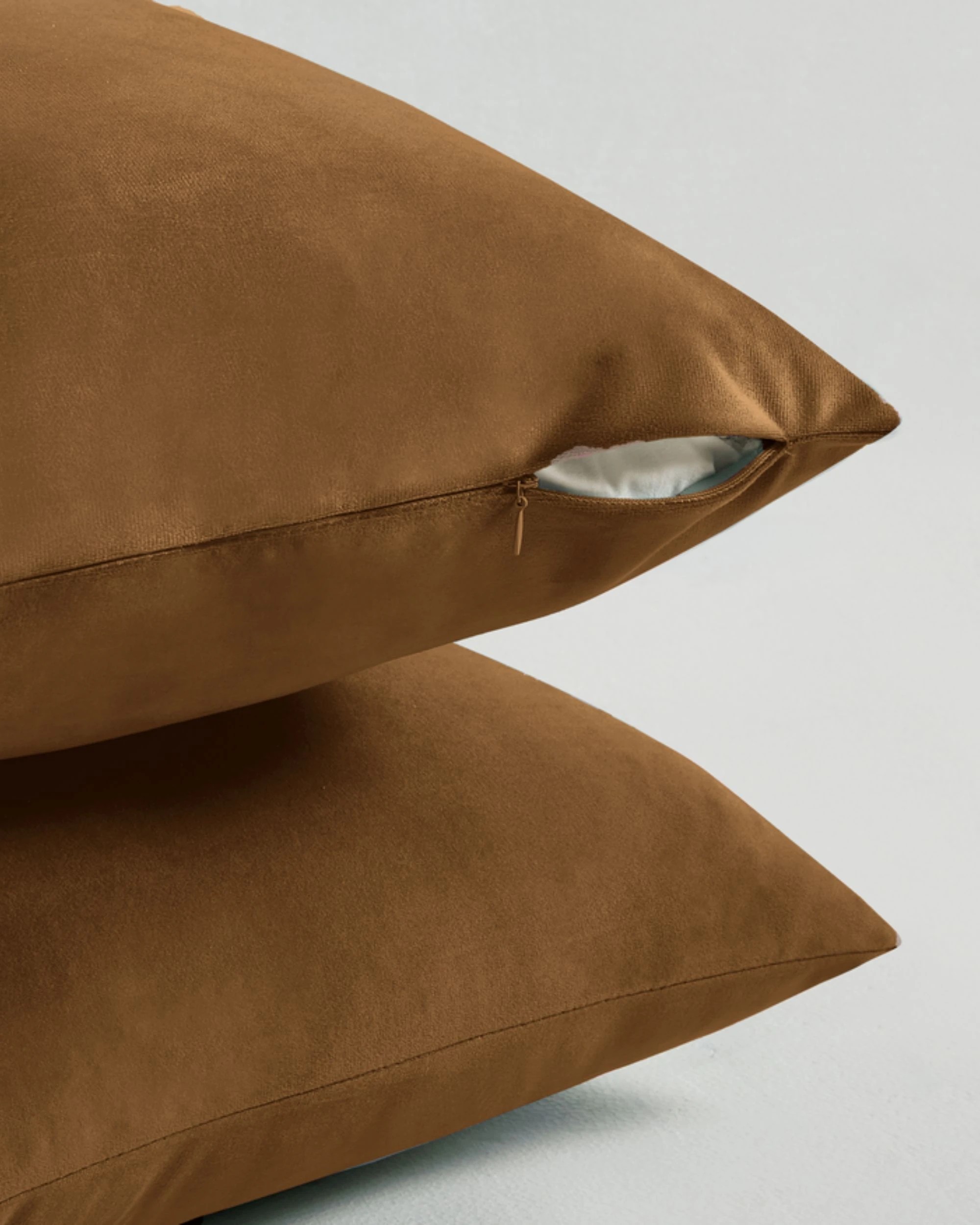2 Gioia Casa 2-Pack Velvet Cushion Covers 30x50cm - Ochre, 2 of 2