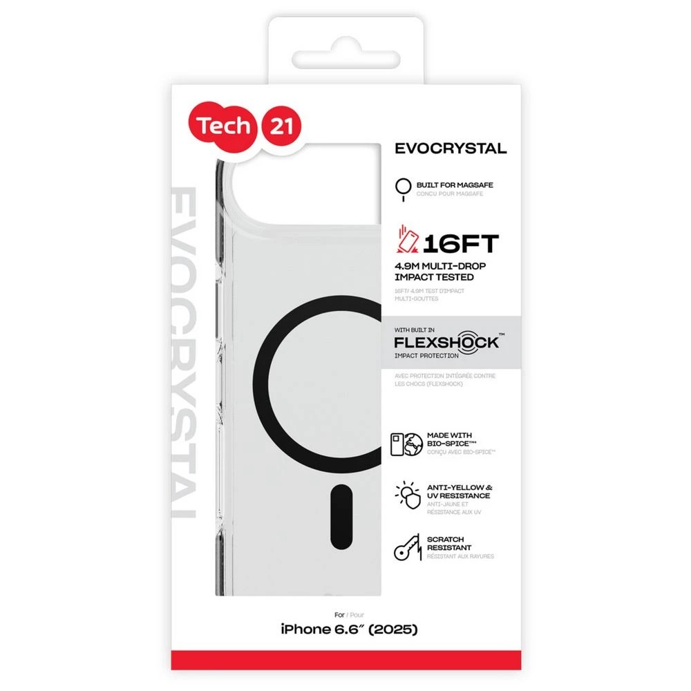 5 Tech21 EvoCrystal iPhone Air MagSafe Case Black, 5 of 5