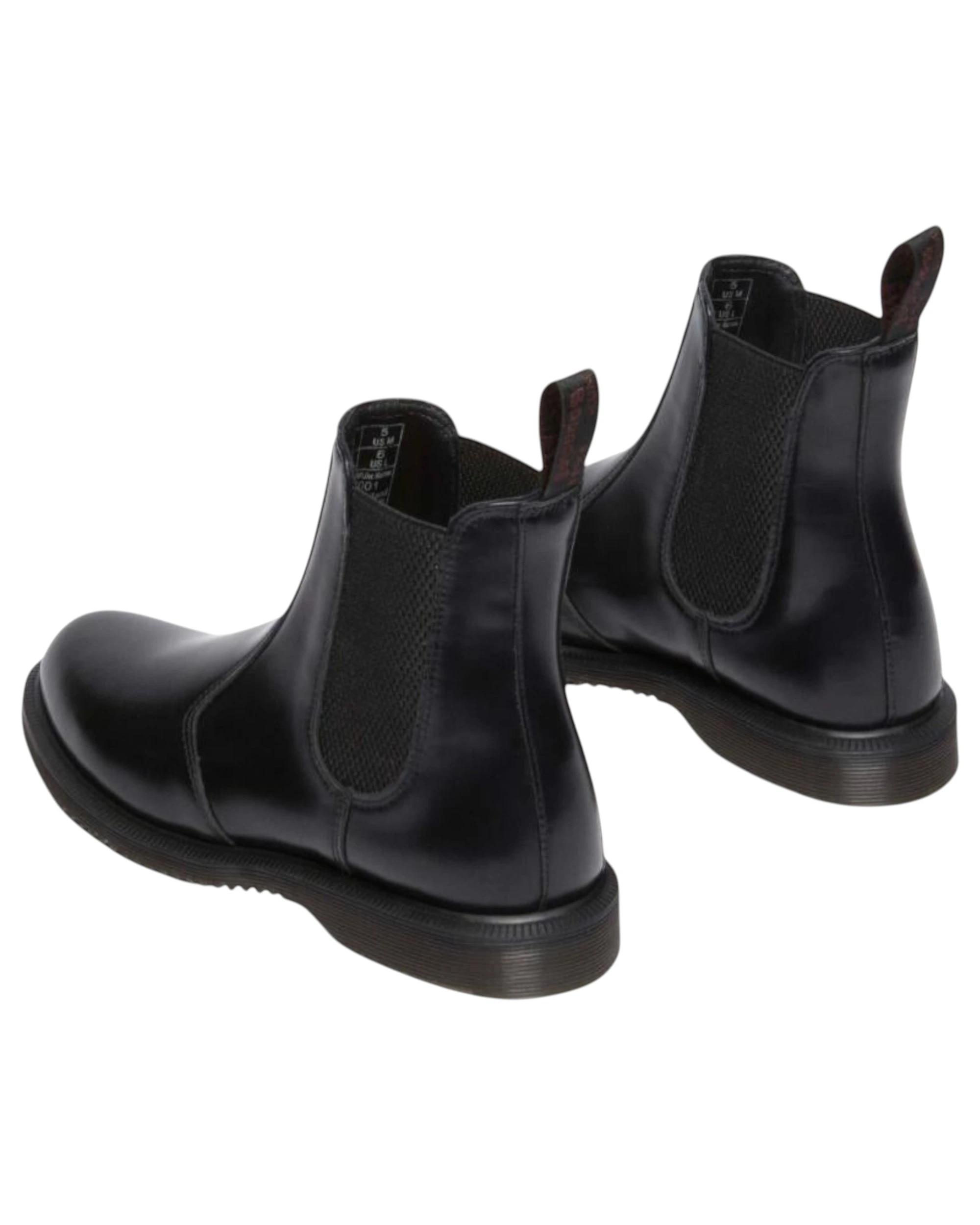5 Dr. Martens Womens Flora Smooth Chelsea Boots BLACK POLISHED SMOOTH, 5 of 9