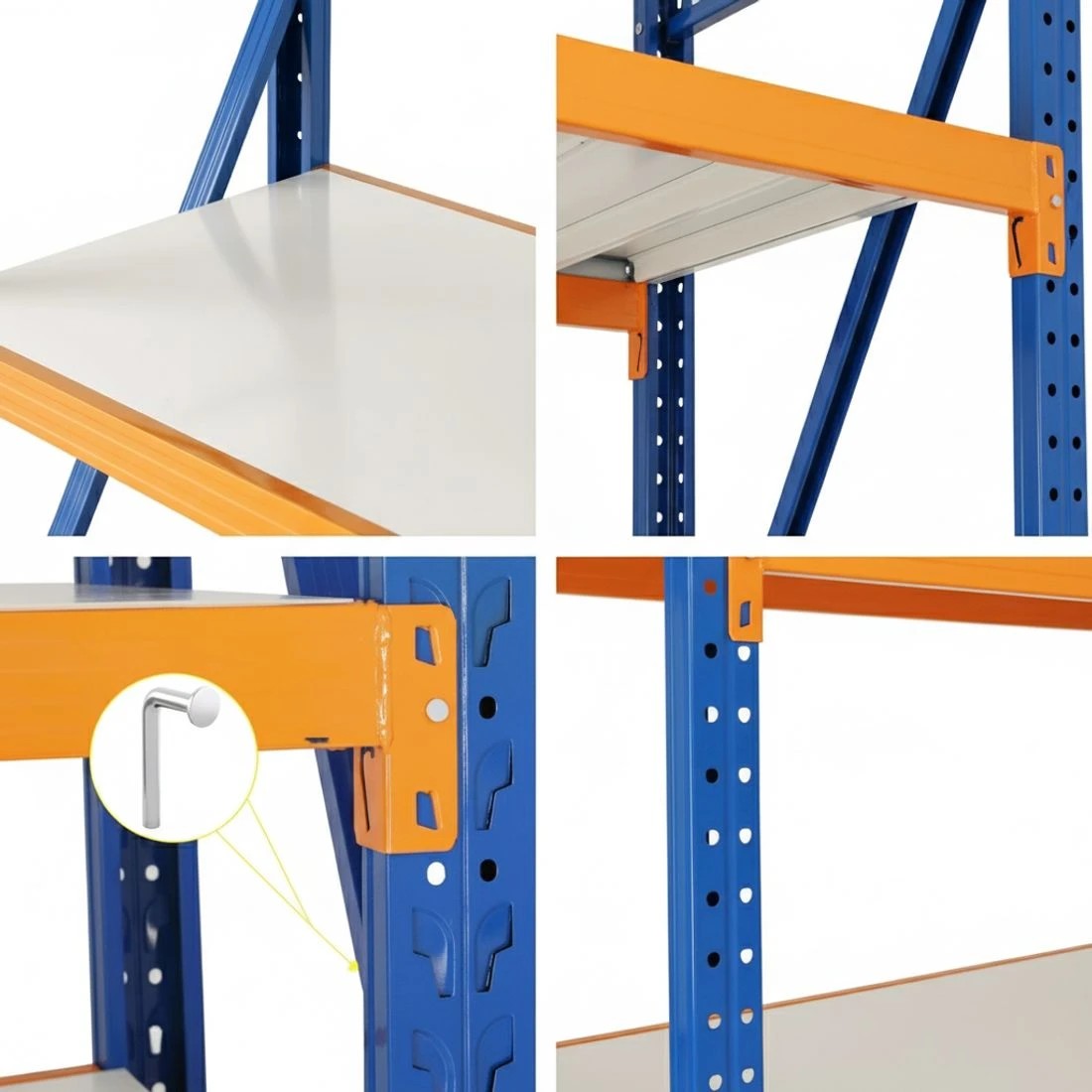 4 Giantz 4Mx2M Garage Shelving Warehouse Rack - Multi, 4 of 4