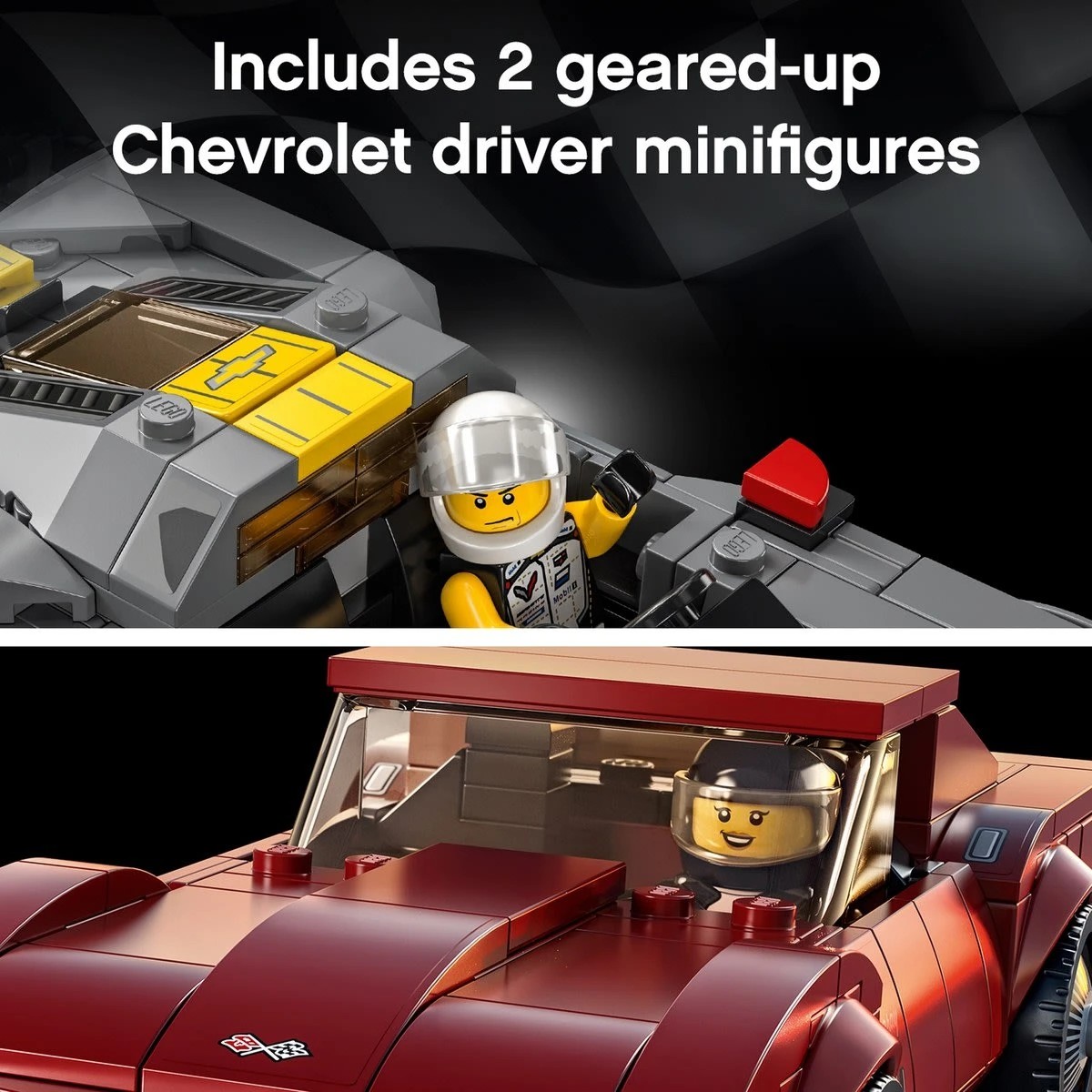 6 LEGO Speed Champions Chevrolet Corvette C8.R Race Car and 1968 Chevrolet Corvette 76903, 6 of 9