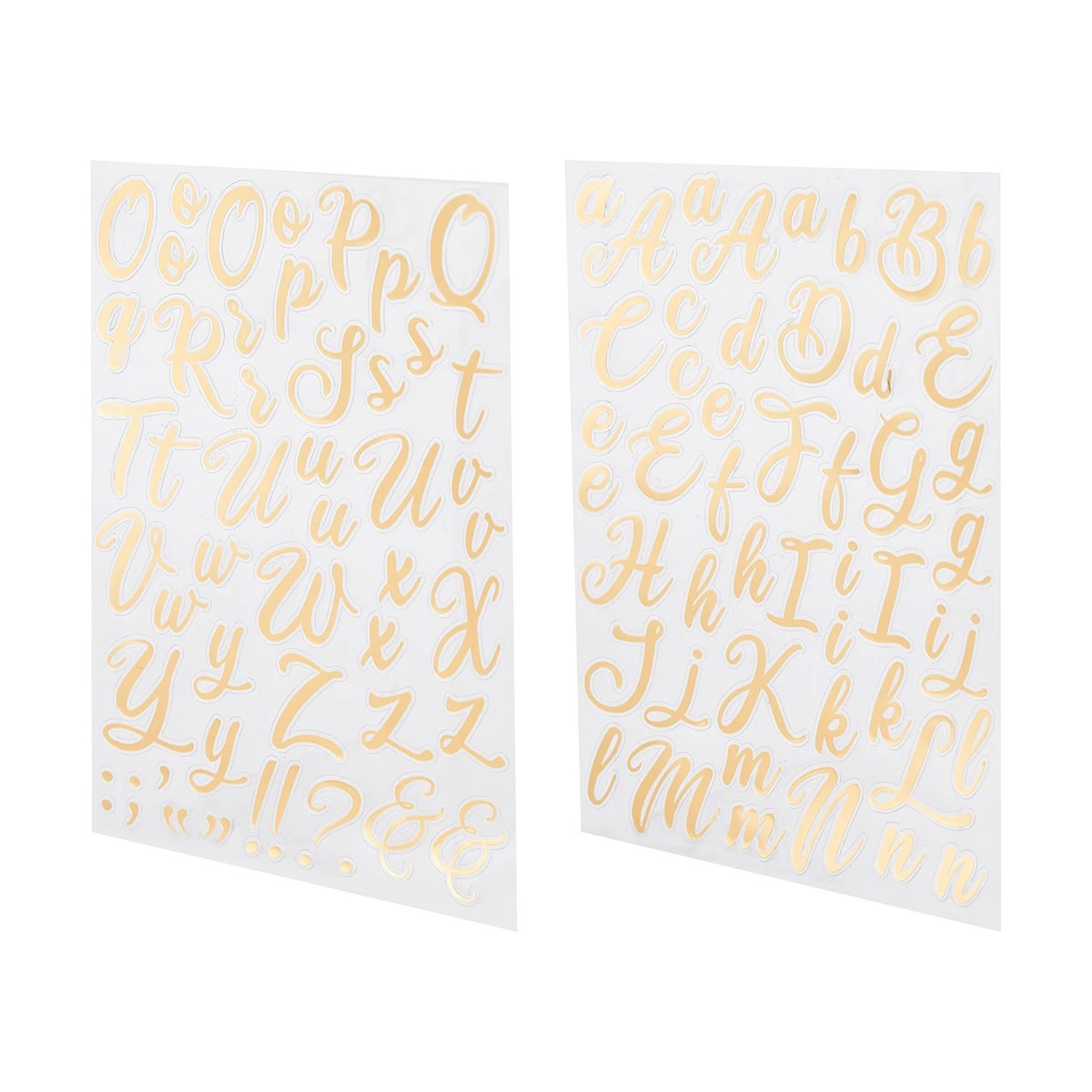 3 Alphabet Stickers - Gold Look, 3 of 6