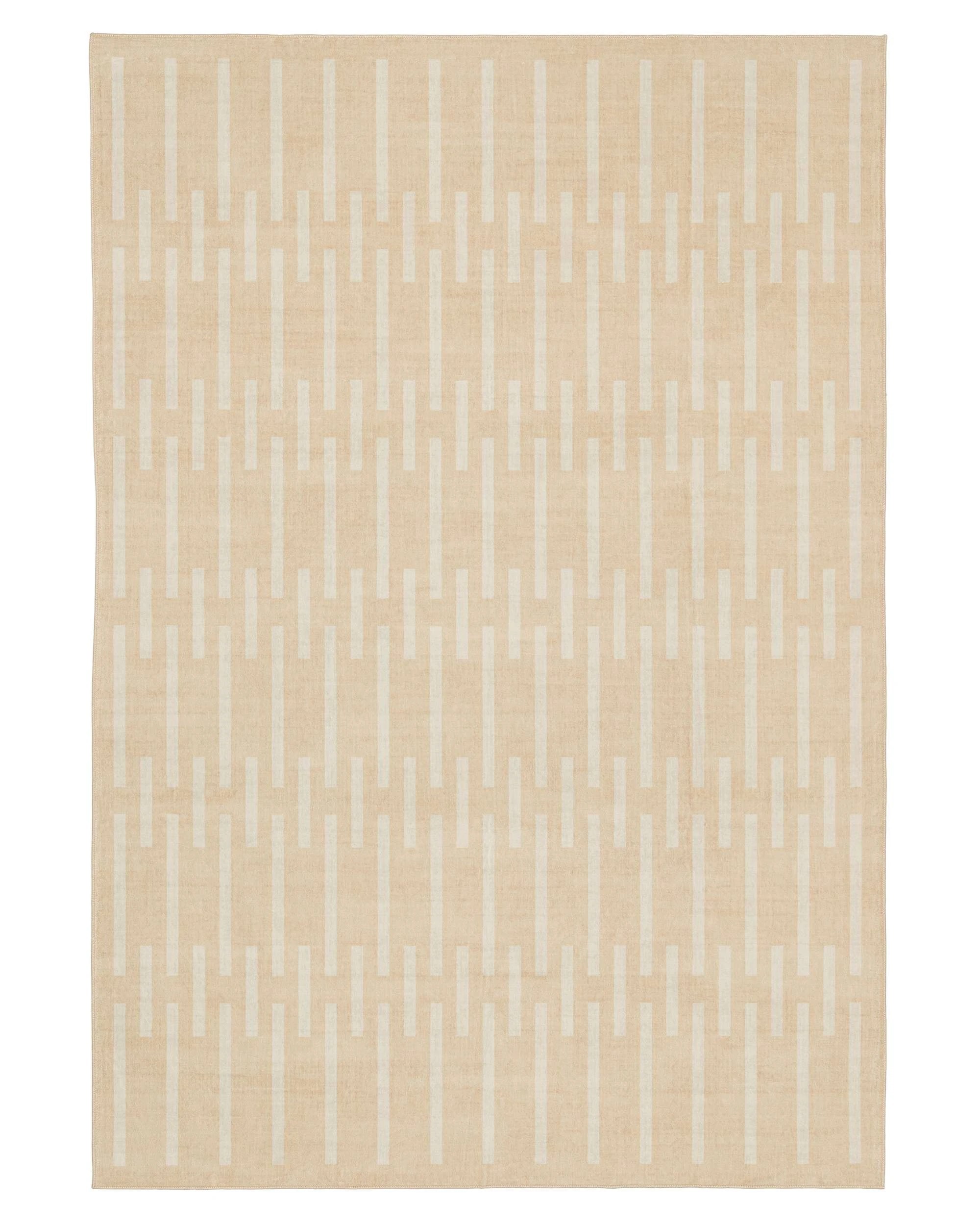 1 Loopsie Dyker Printed Washable Rug-370cm x 270cm - Beige, 1 of 8