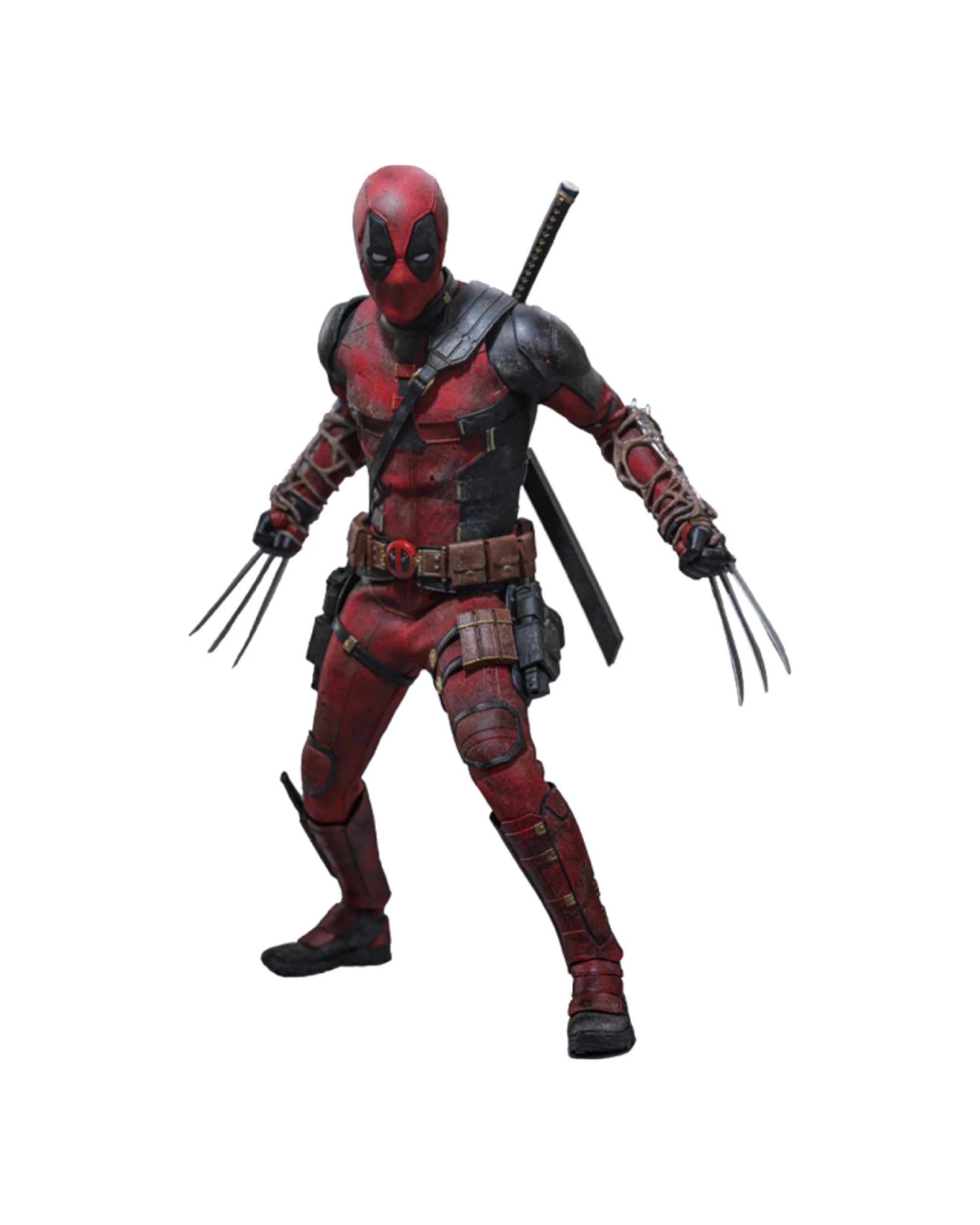 1 Hot Toys Deadpool and Wolverine Deadpool Battling 1:6 Scale Action Figure, 1 of 10