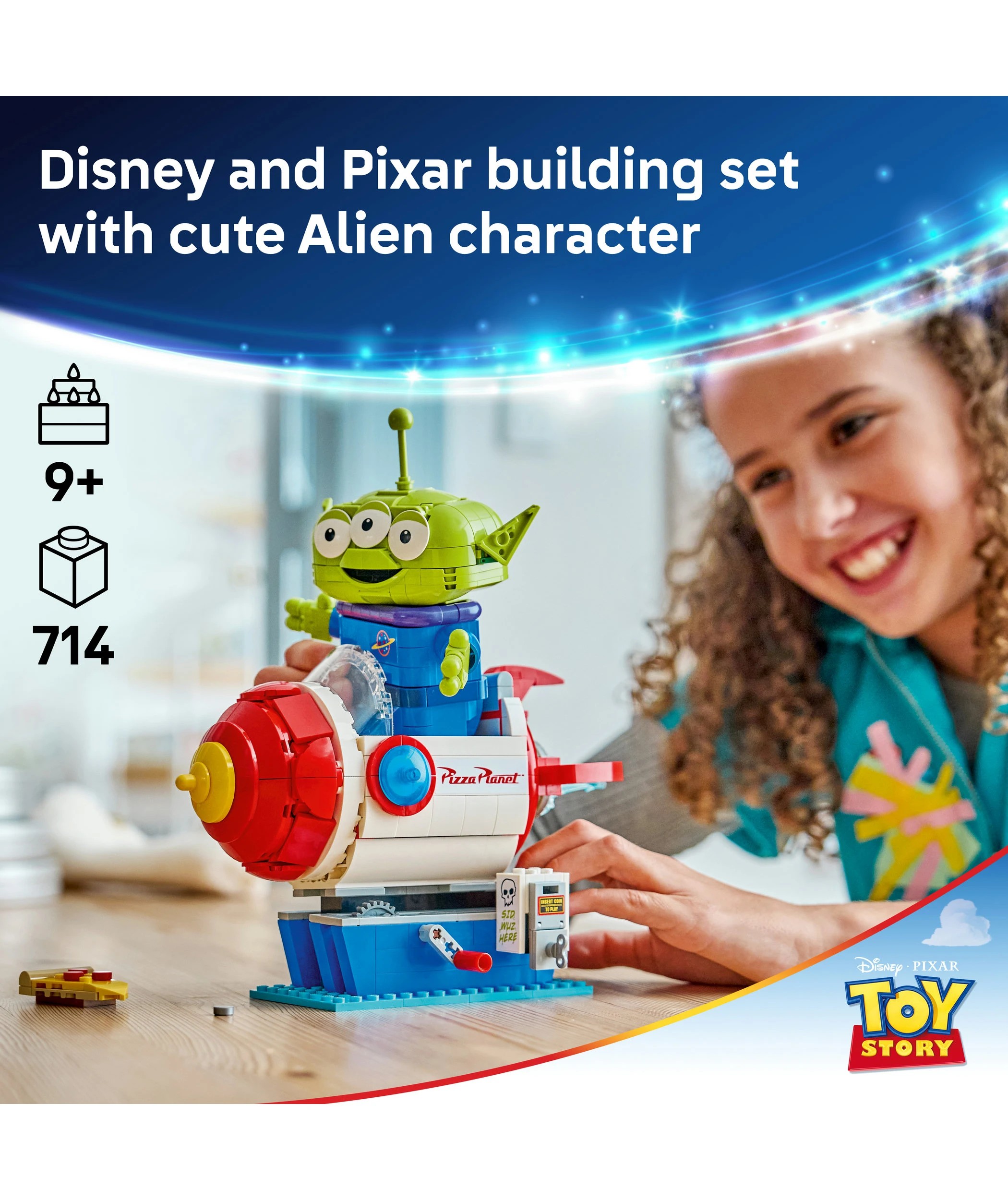 3 LEGO Disney Pixar Alien with Pizza Planet Rocket Ride 43307, 3 of 10
