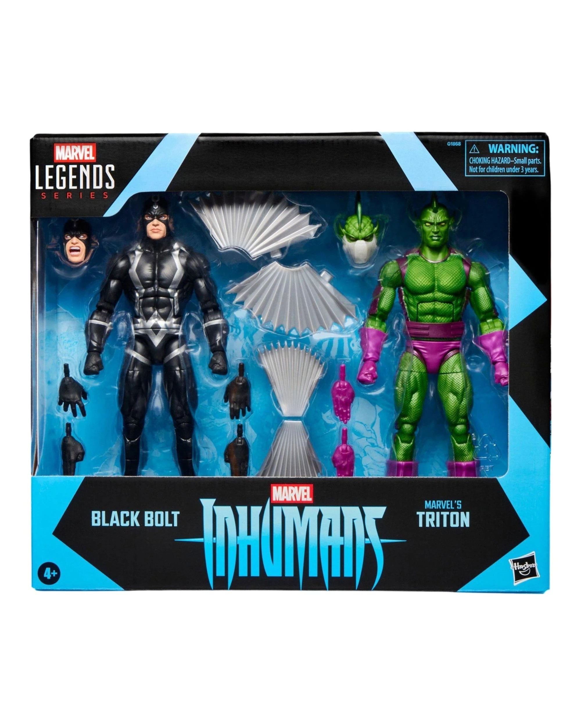 1 Marvel Legends Series Inhumans Black Bolt and Marvel's Triton Action Figure 2 Pack, 1 of 10