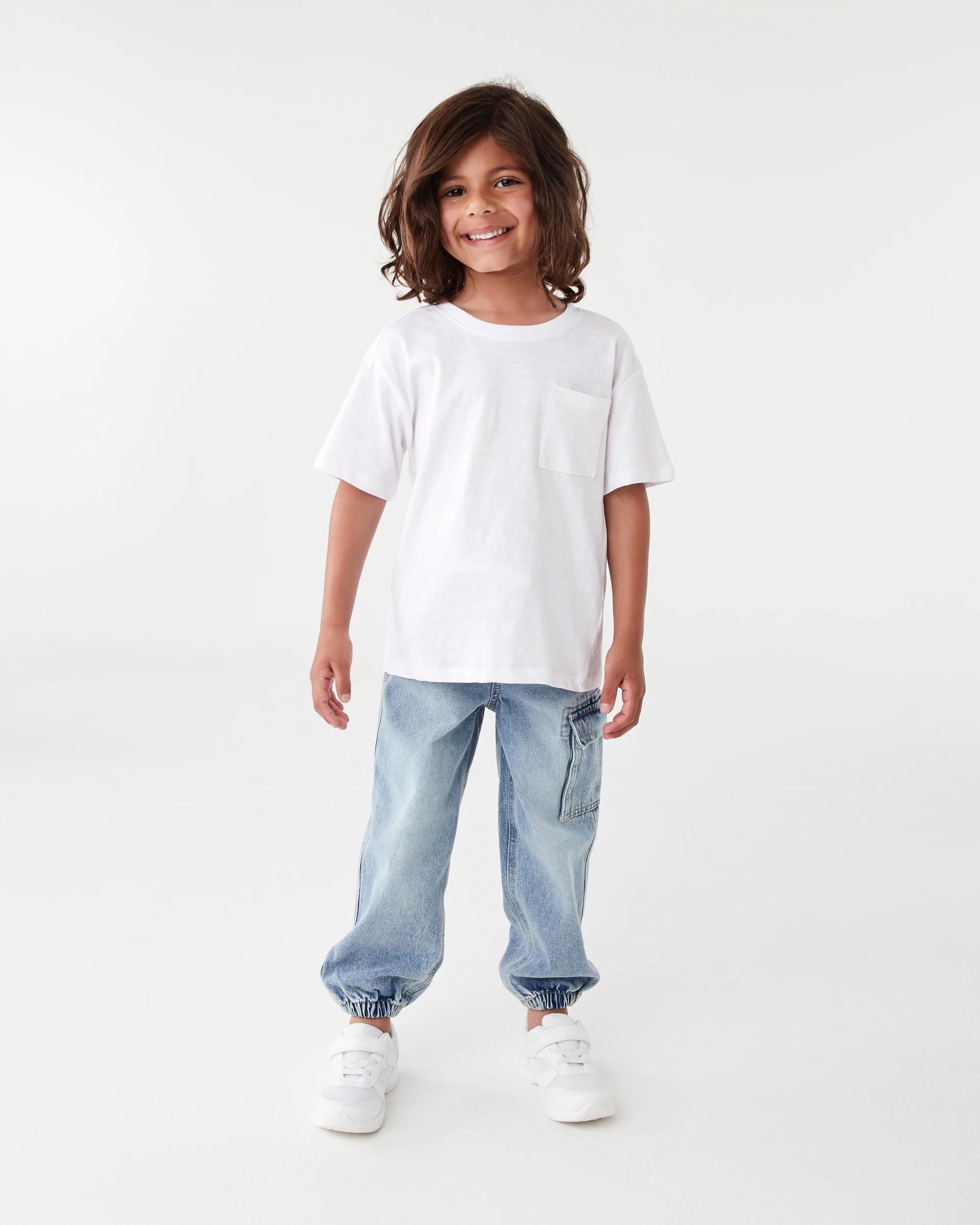 7 Denim Cargo Pants Mid Wash, 7 of 8