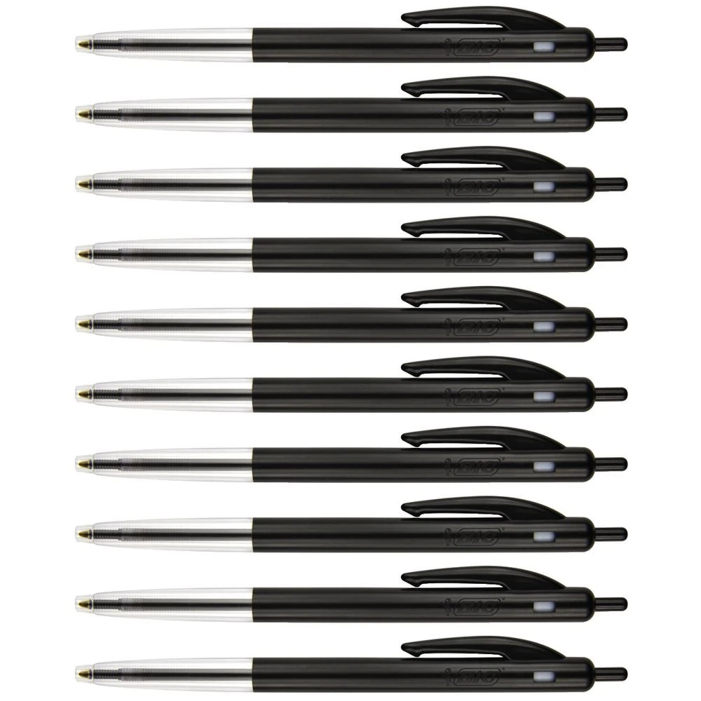 6 BIC Clic Retractable Ballpoint Pens Black 10 Pack, 6 of 7