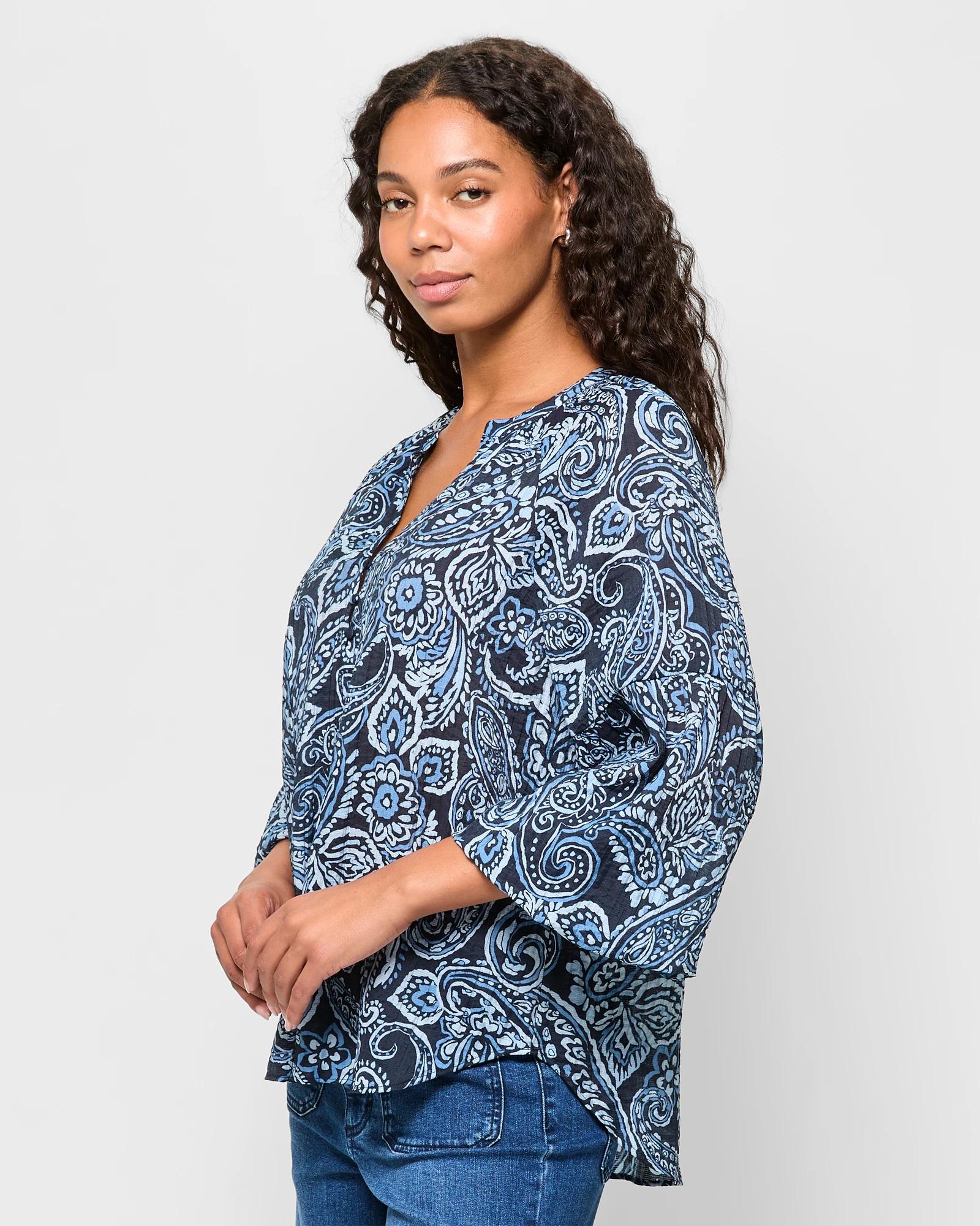 3 Target Femme Texture Blouse SCARF PRINT, 3 of 5