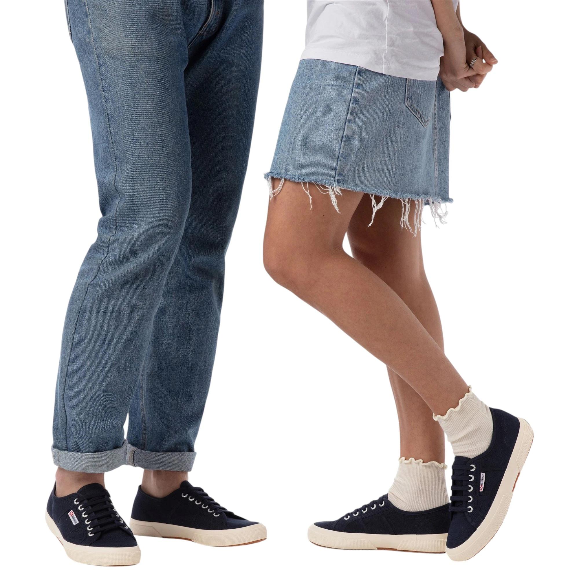 3 Superga Unisex 2750 Cotu Classic Navy Casual Shoes NAVY, 3 of 6