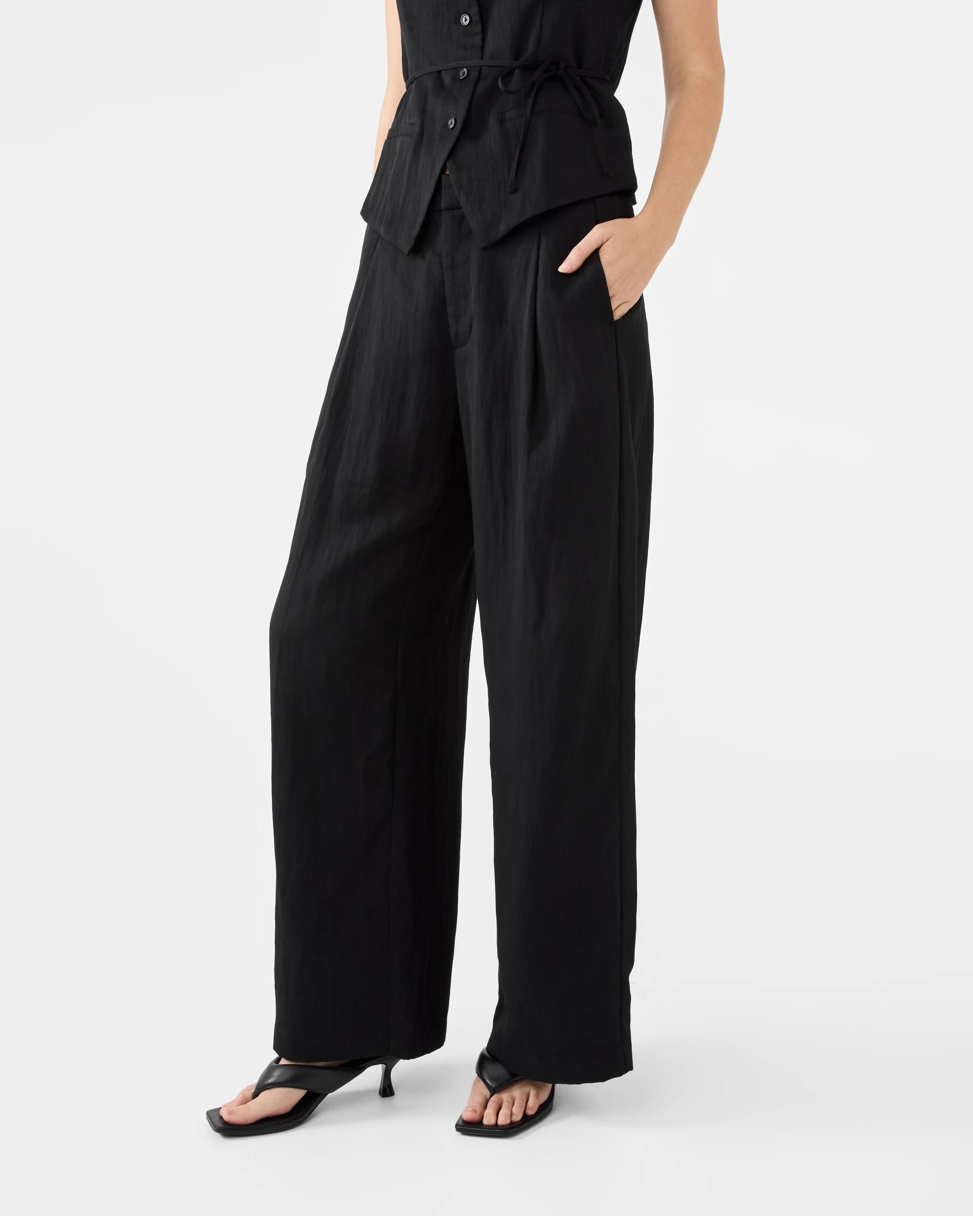 2 Soft Tailored Pants Black, 2 of 6