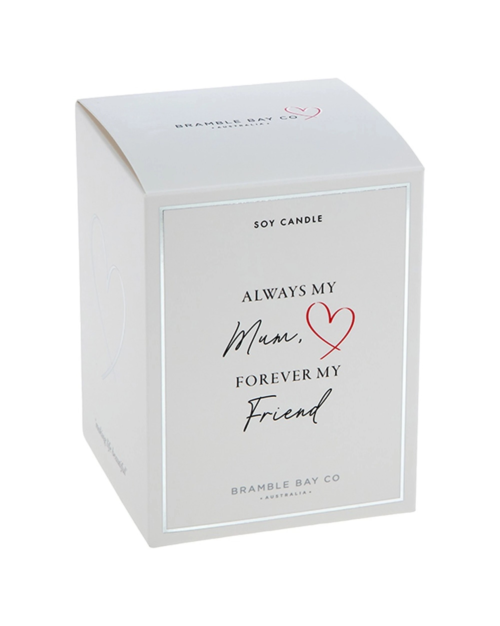 1 Bramble Bay Always Mum Frangipani & Nectar Scented Soy Candle Home Fragrance 300g - White, 1 of 2