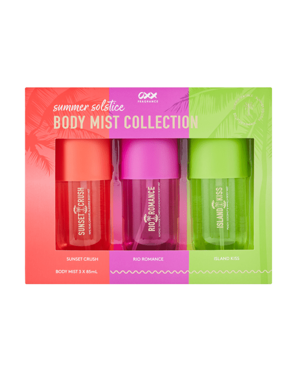 OXX Fragrance Summer Solstice Body Mist Collection
