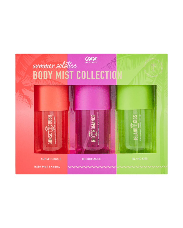 OXX Fragrance Summer Solstice Body Mist Collec