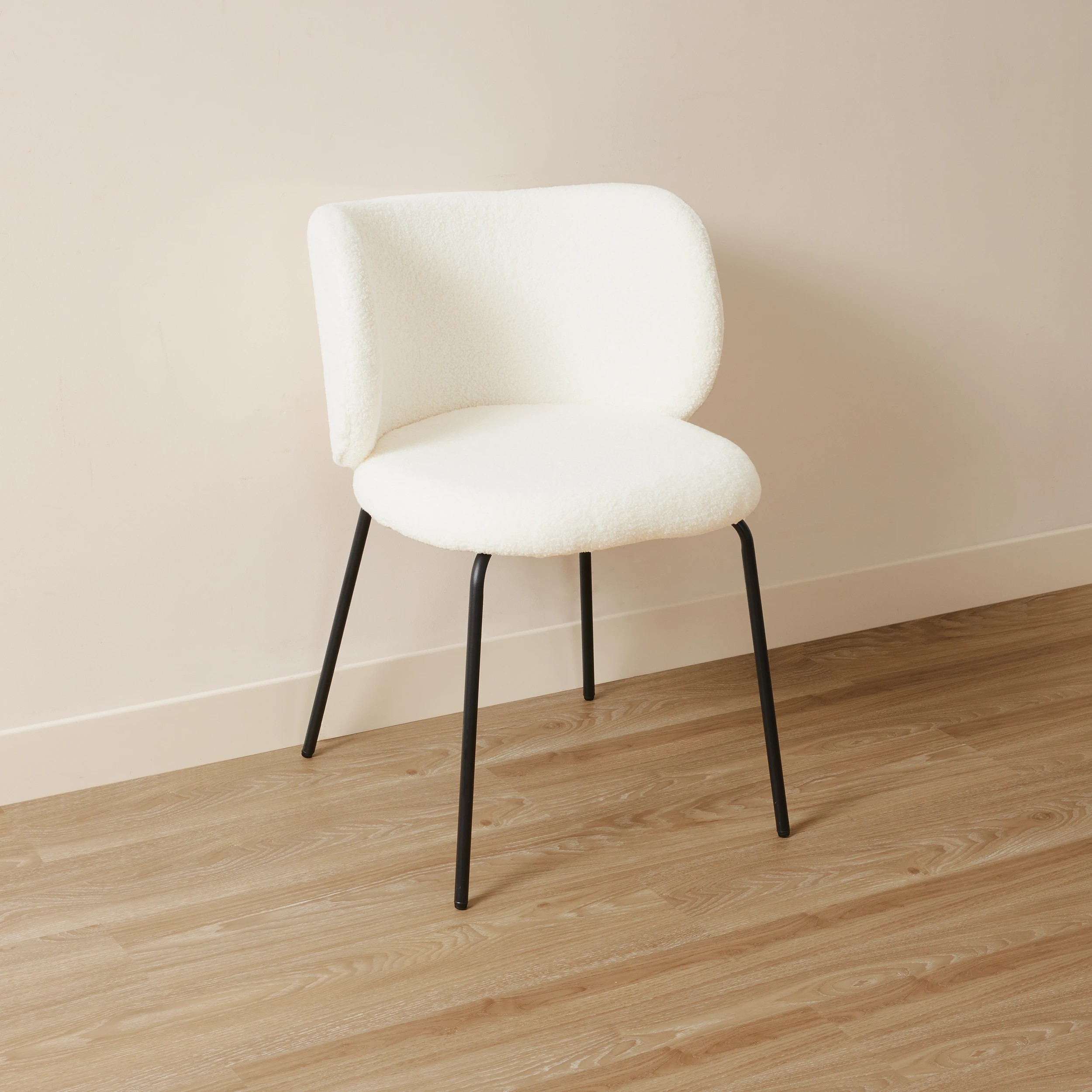 3 Abbey Boucle Dining Chair, 3 of 5