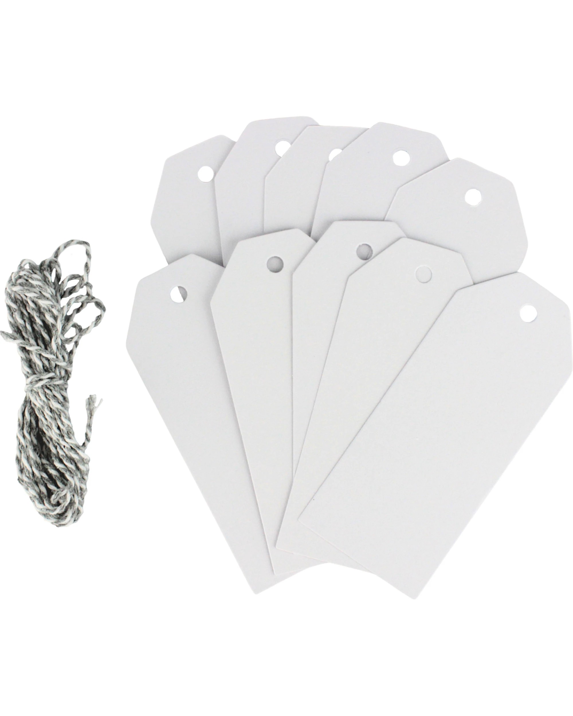 1 Artwrap Kraft Paper Gift Tags Pack of 10 - White, 1 of 3