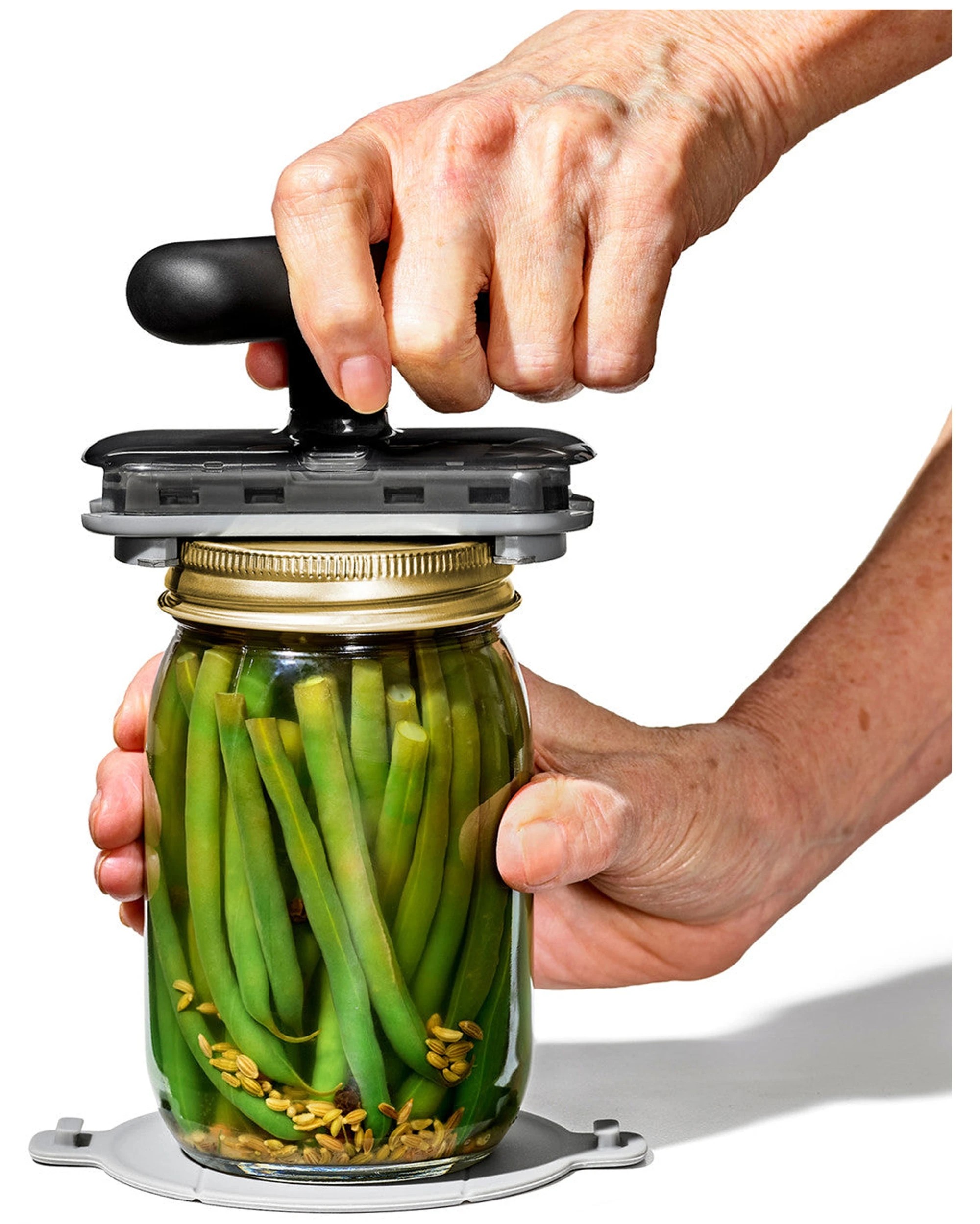 5 OXO Good Grips Adjustable Jar Opener with Non-Slip Base Pad, Stainless Steel, Black - Black, 5 of 7