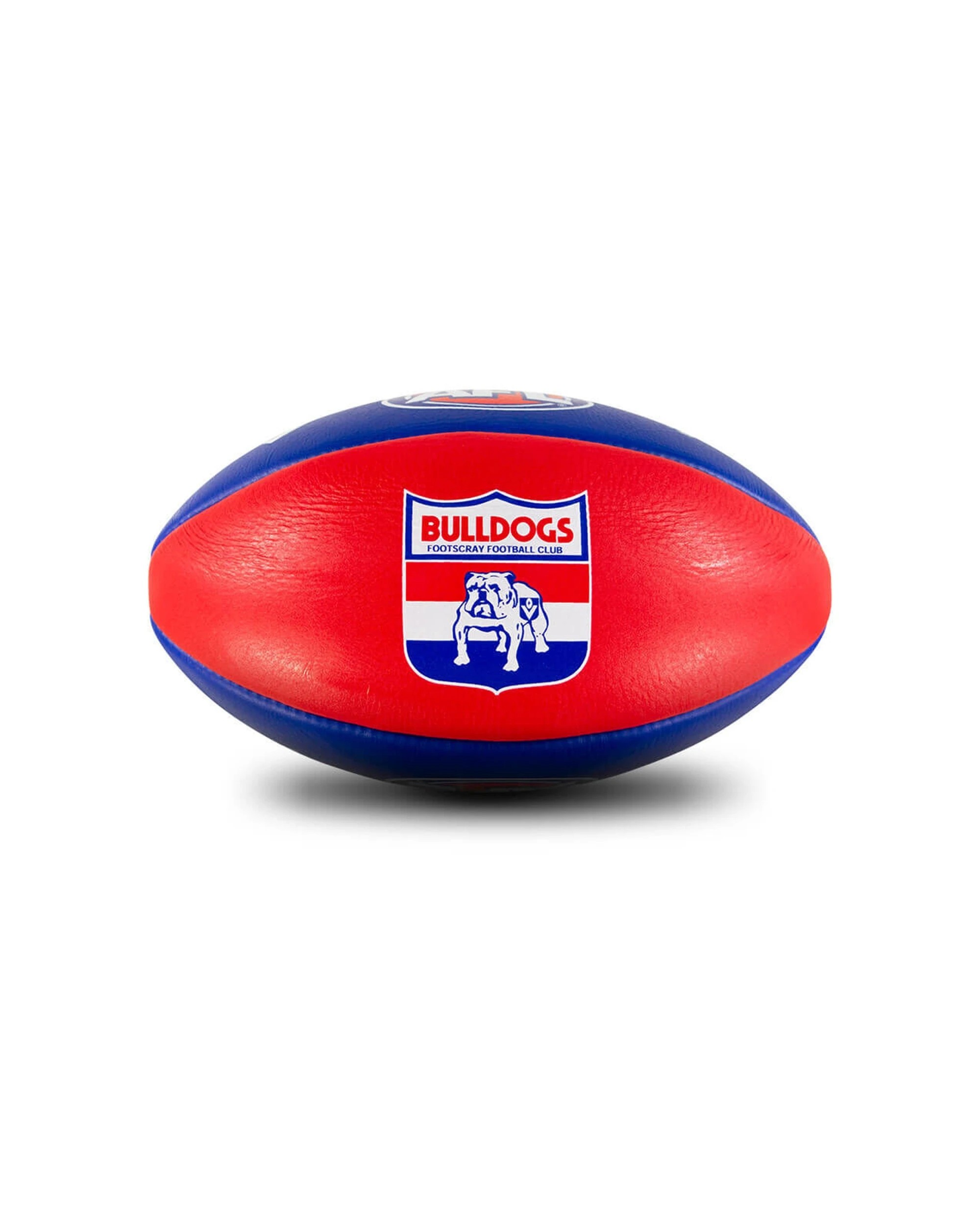 5 Sherrin AFL Team Leather Football Western Bulldogs Size 5 2 Pack Training - Multi, 5 of 5