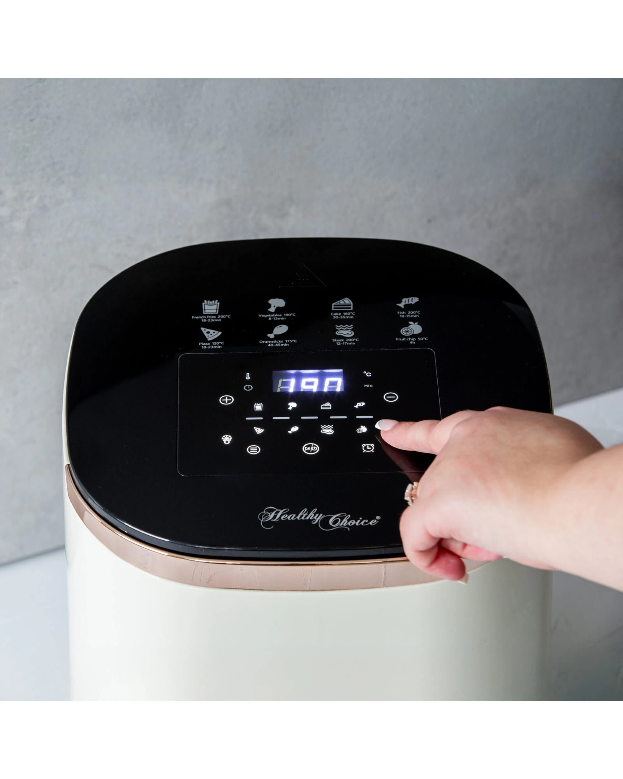 4 Healthy Choice 7l Digital Air Fryer With 8 Pre-set Touch-control Cooking Programs - Cream, 4 of 5