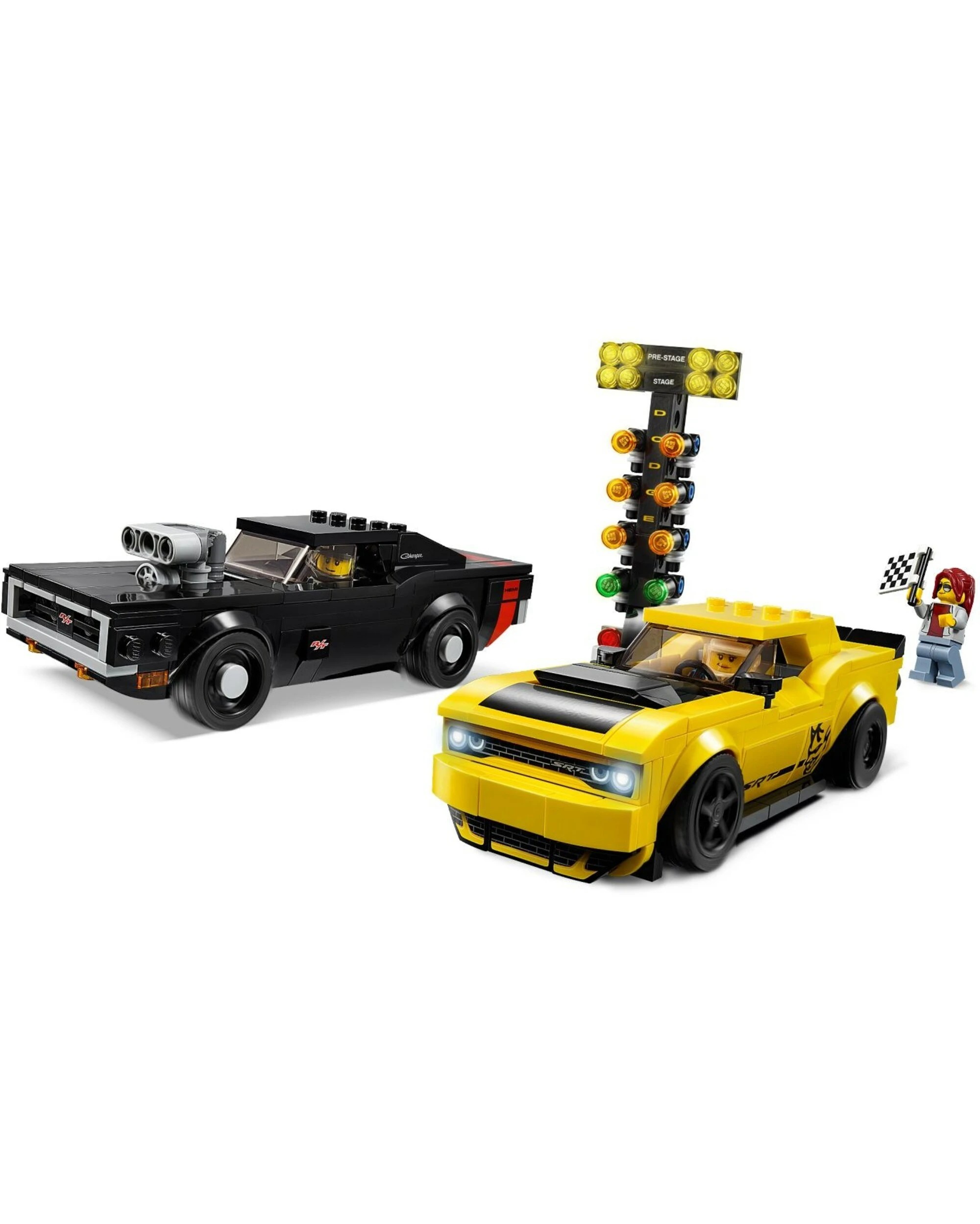 2 LEGO 75893 Speed Champions 2018 Dodge Challenger SRT Demon 1970 Dodge Charger, 2 of 4